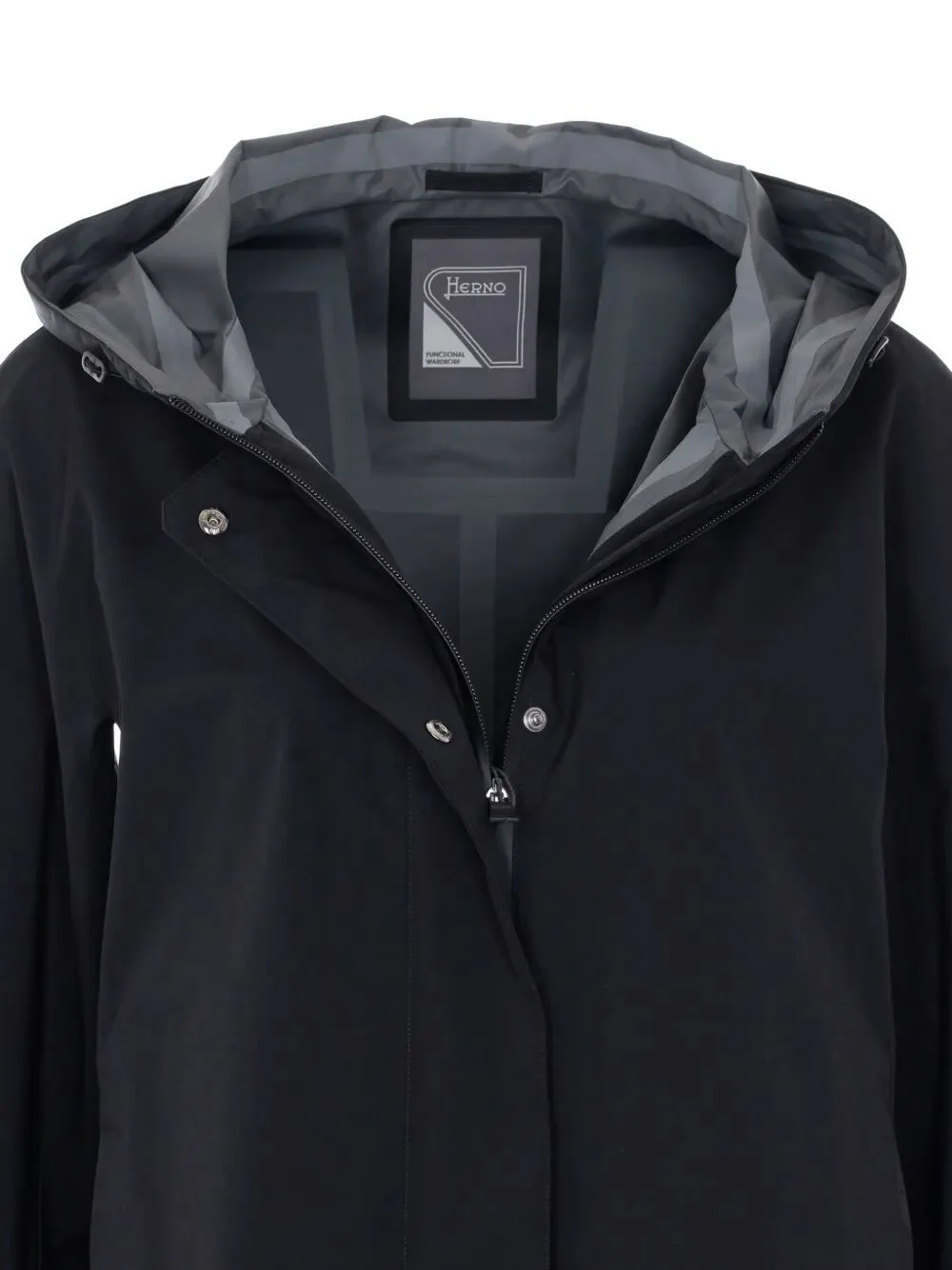 A SHAPE ZIPPED JACKET WITH HOODIE - Image 3