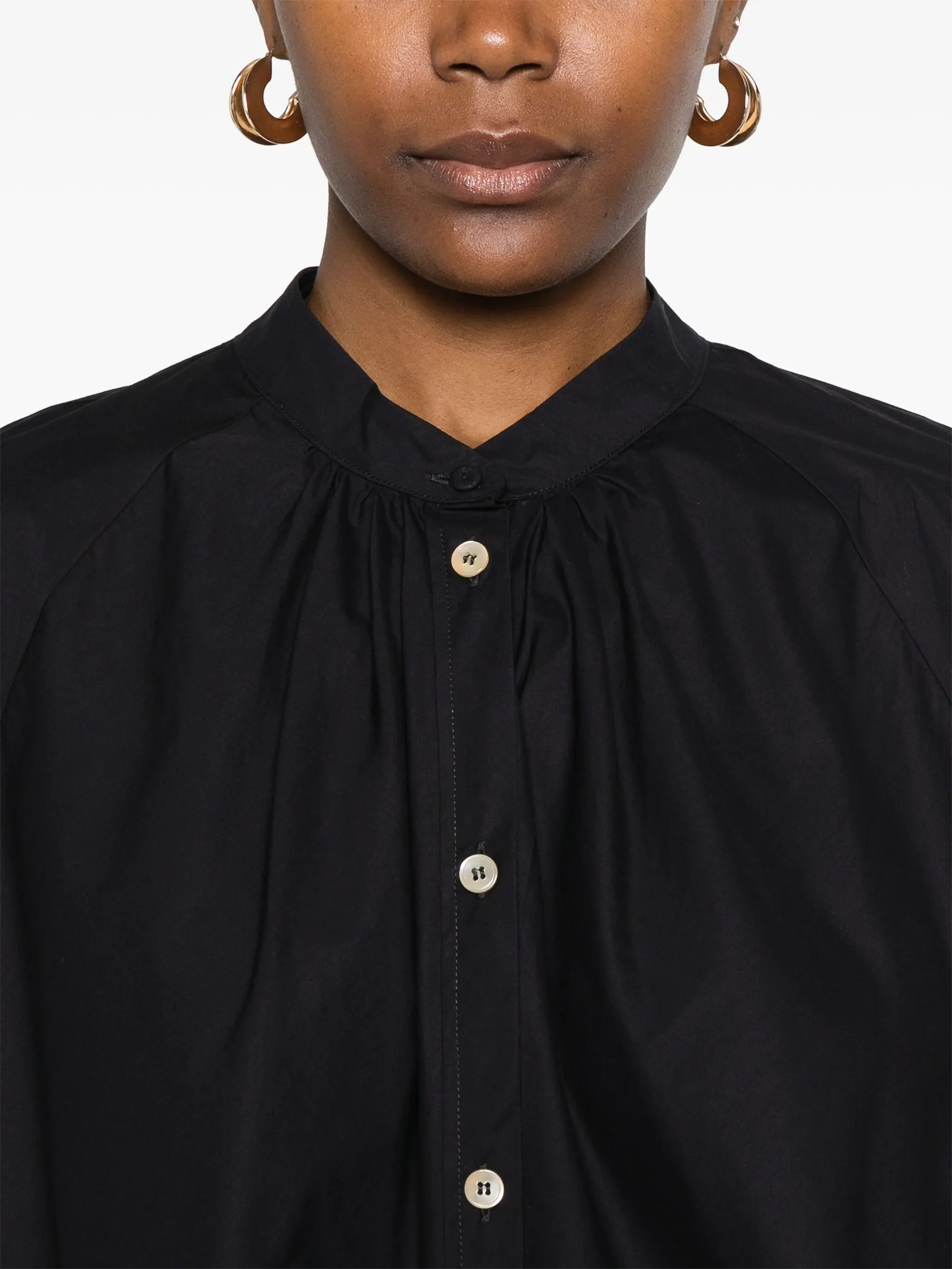 ABISSO COTTON POPLINE BOHEMIAN SHIRT - Image 2