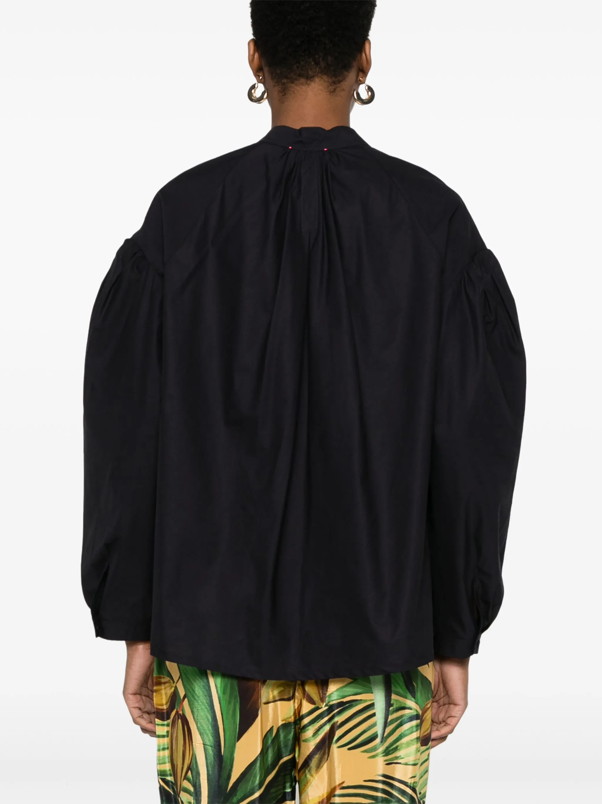 ABISSO COTTON POPLINE BOHEMIAN SHIRT - Image 3