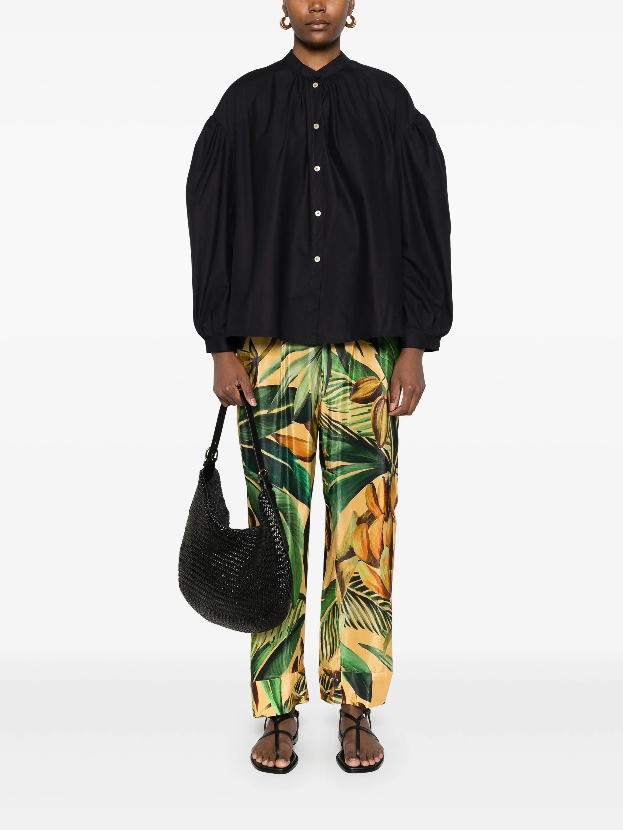 ABISSO COTTON POPLINE BOHEMIAN SHIRT - Image 5