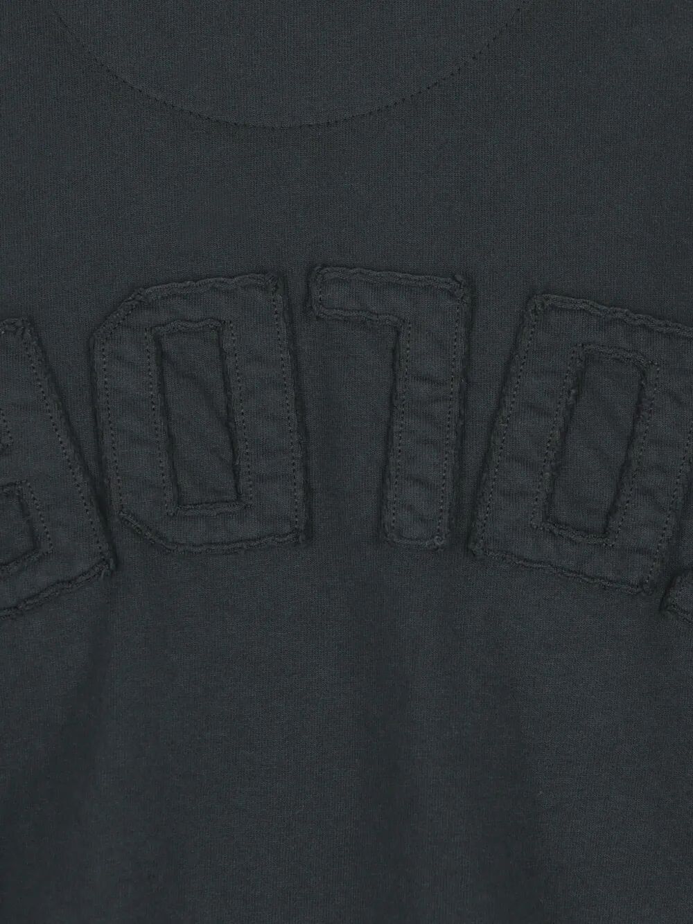 AGED-EFFECT COTTON T-SHIRT WITH REVERSE LOGO ON THE BACK - Image 3