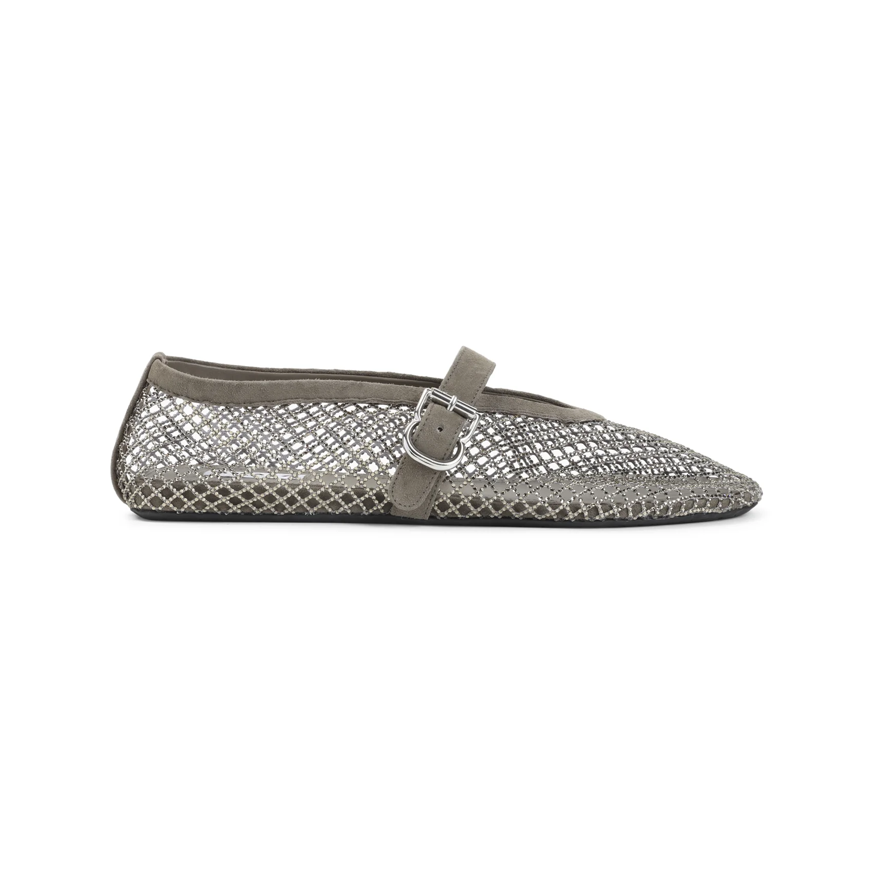 BALLET FLATS IN STRASS FISHNET - Image 2