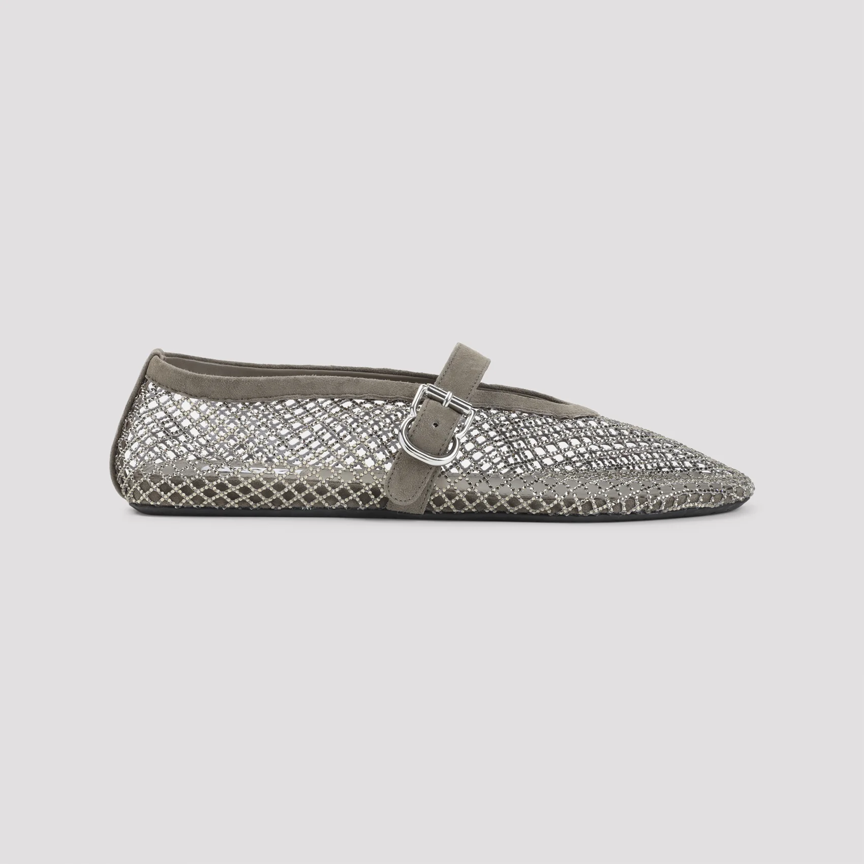 BALLET FLATS IN STRASS FISHNET - Image 3