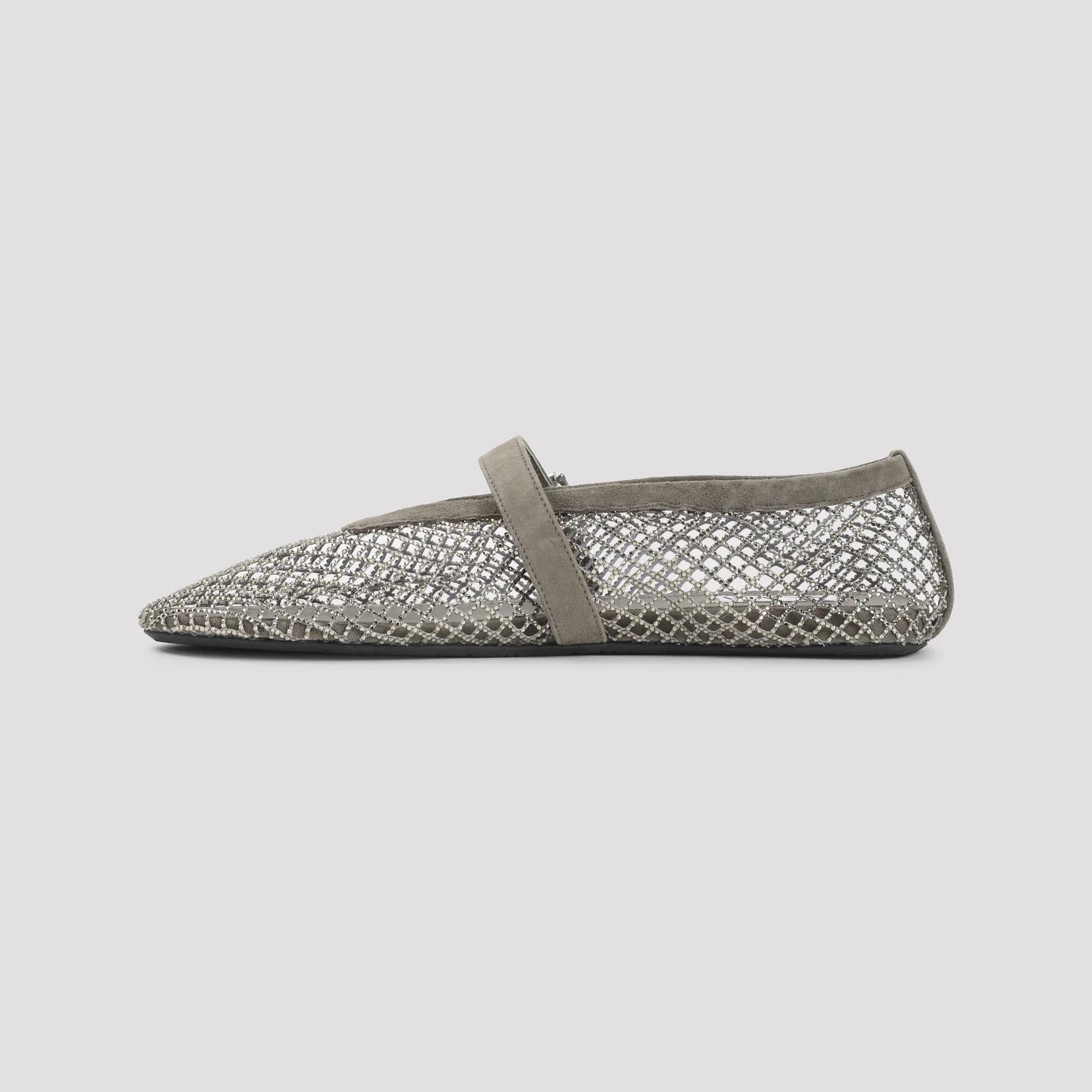 BALLET FLATS IN STRASS FISHNET - Image 4