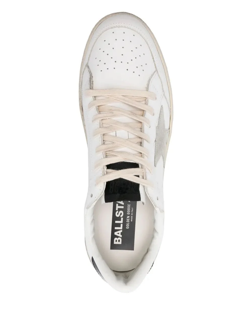 "BALLSTAR 2" LEATHER UPPER AND SPUR SUEDE STAR SHINY LEATHER HEEL - Image 4