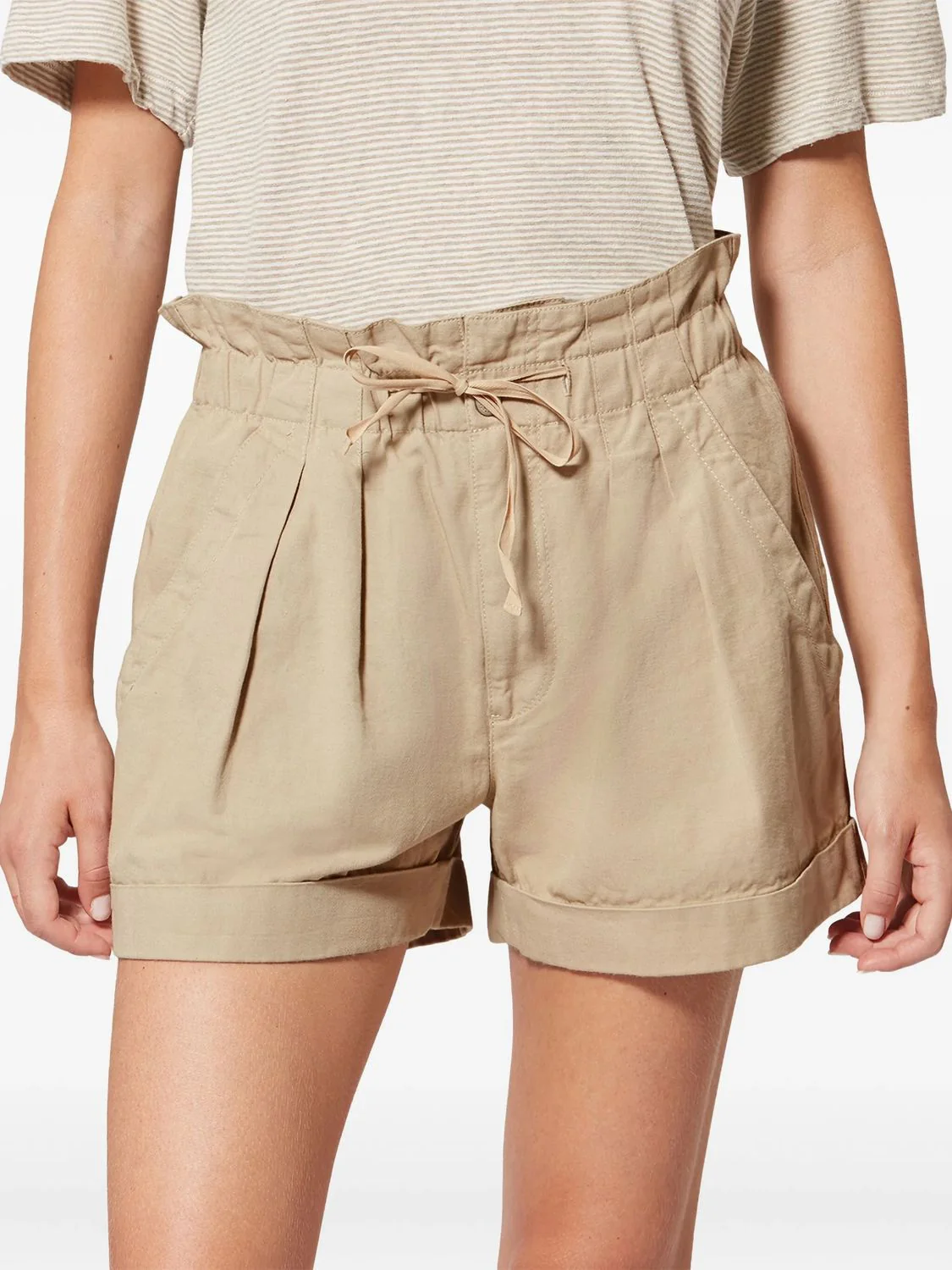 BEIGE COTTON PANTS - Image 4