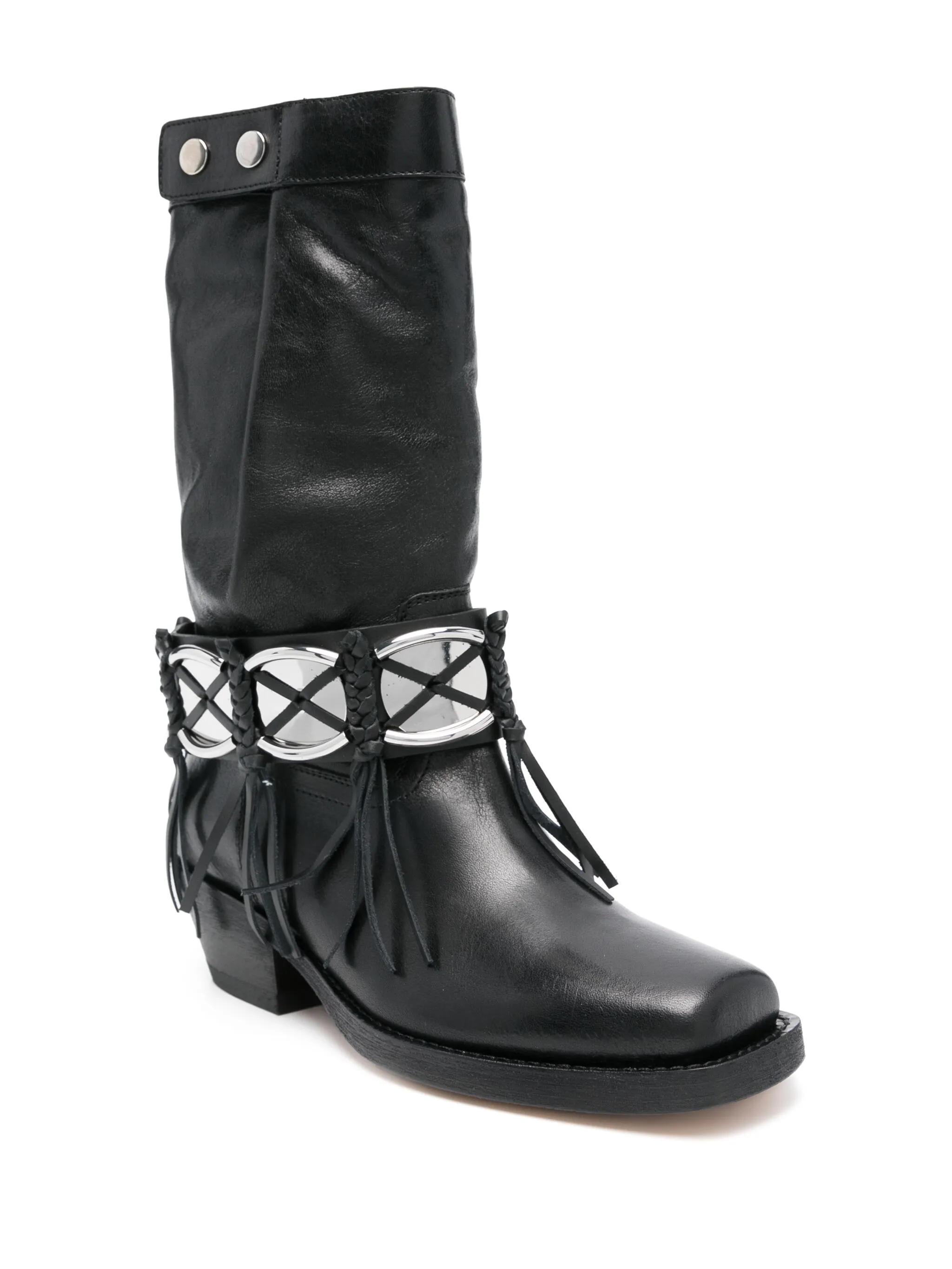 BLACK CALF COW LEATHER ADEME - Image 3