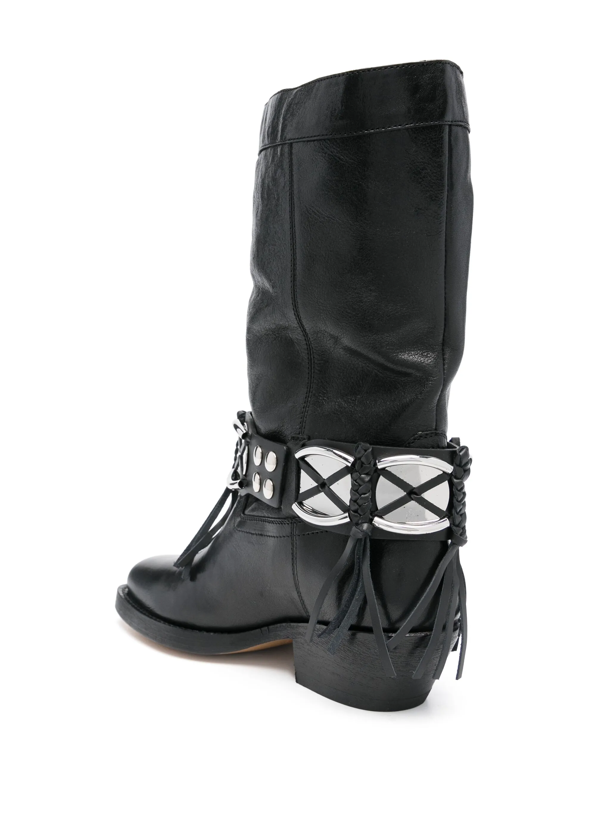 BLACK CALF COW LEATHER ADEME - Image 4