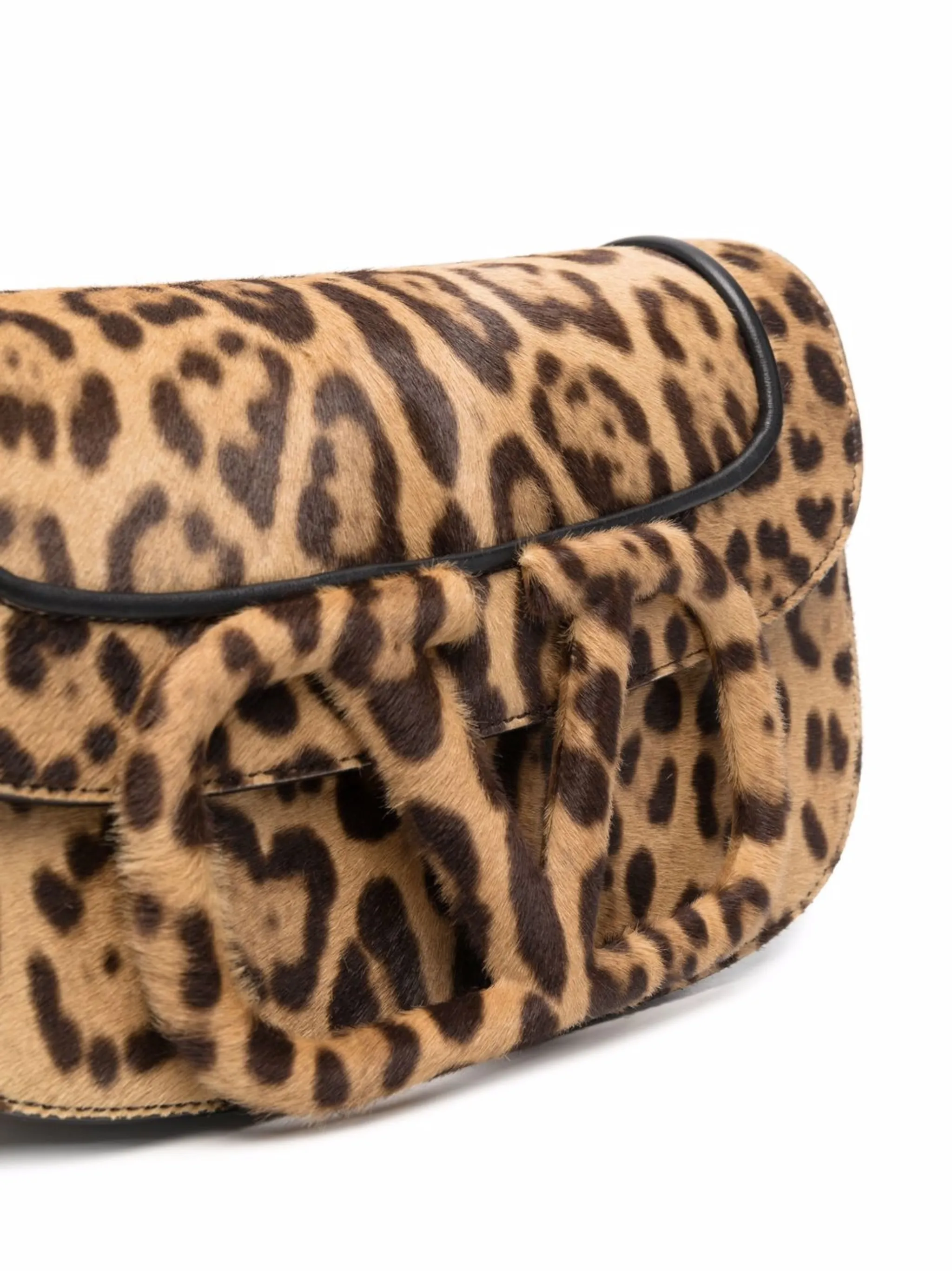 BLACK CALF LEATHER LEO BAG - Image 3