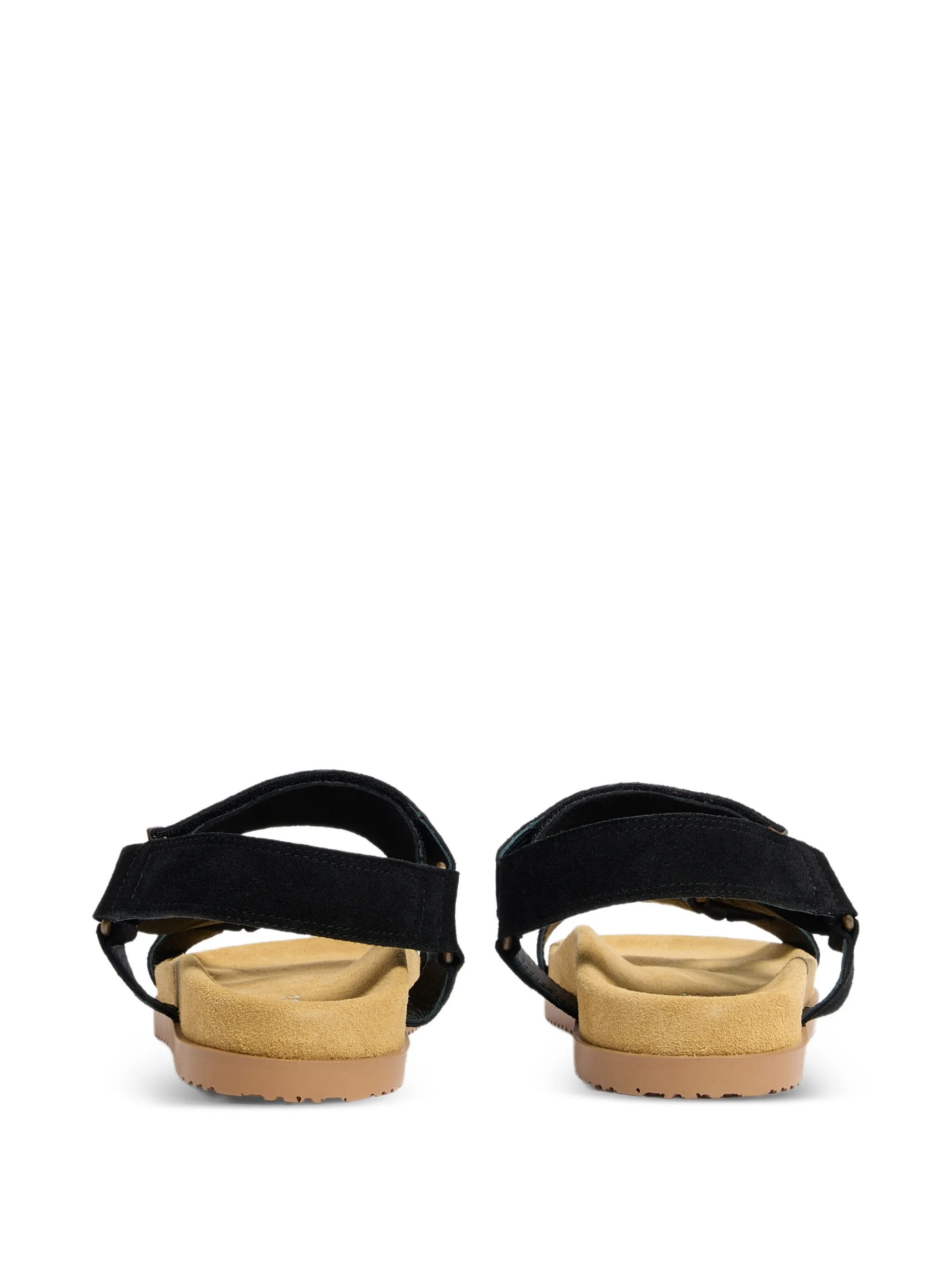 BLACK CALF POLYESTER CARGO SANDALS - Image 4