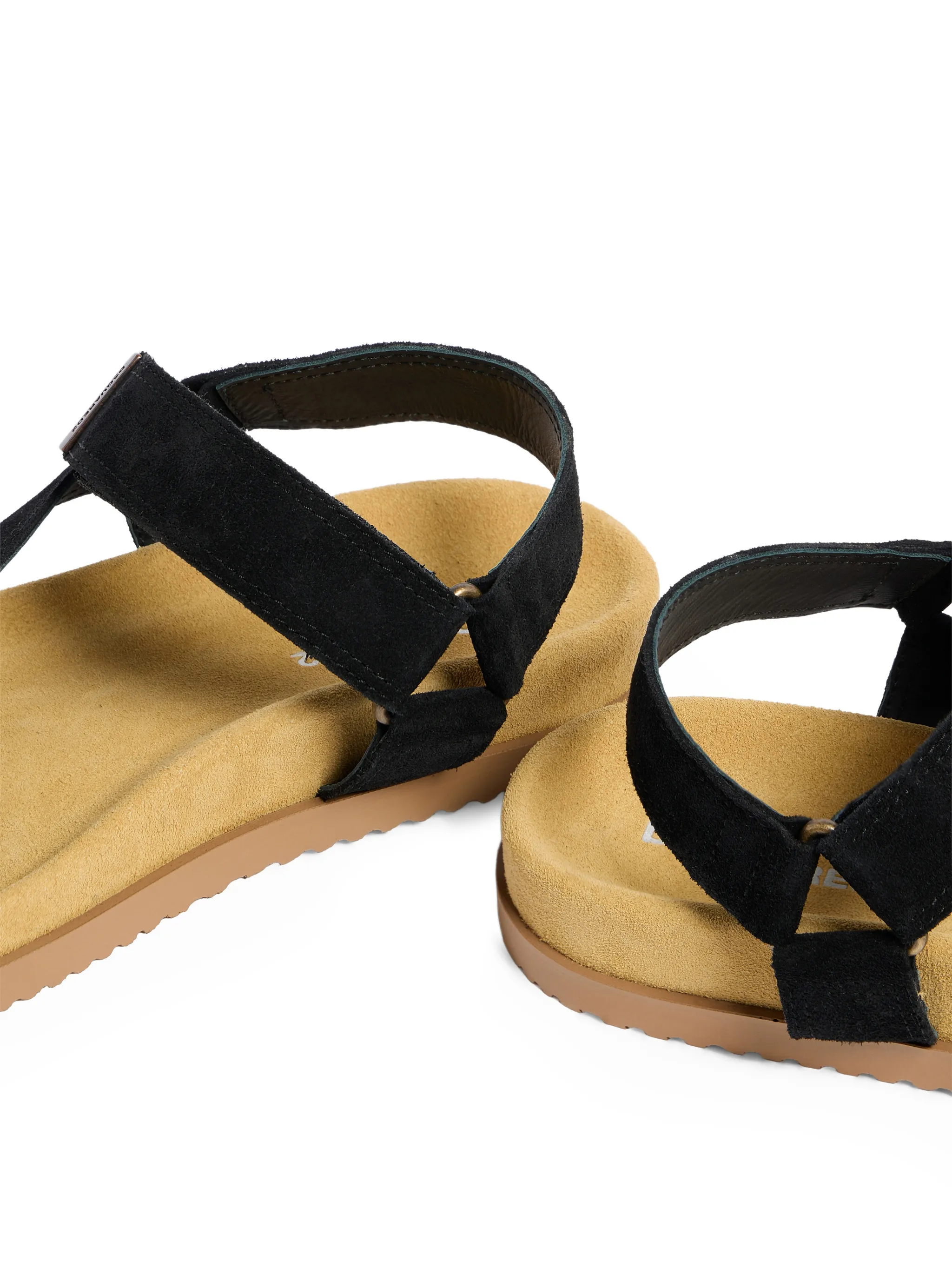 BLACK CALF POLYESTER CARGO SANDALS - Image 5