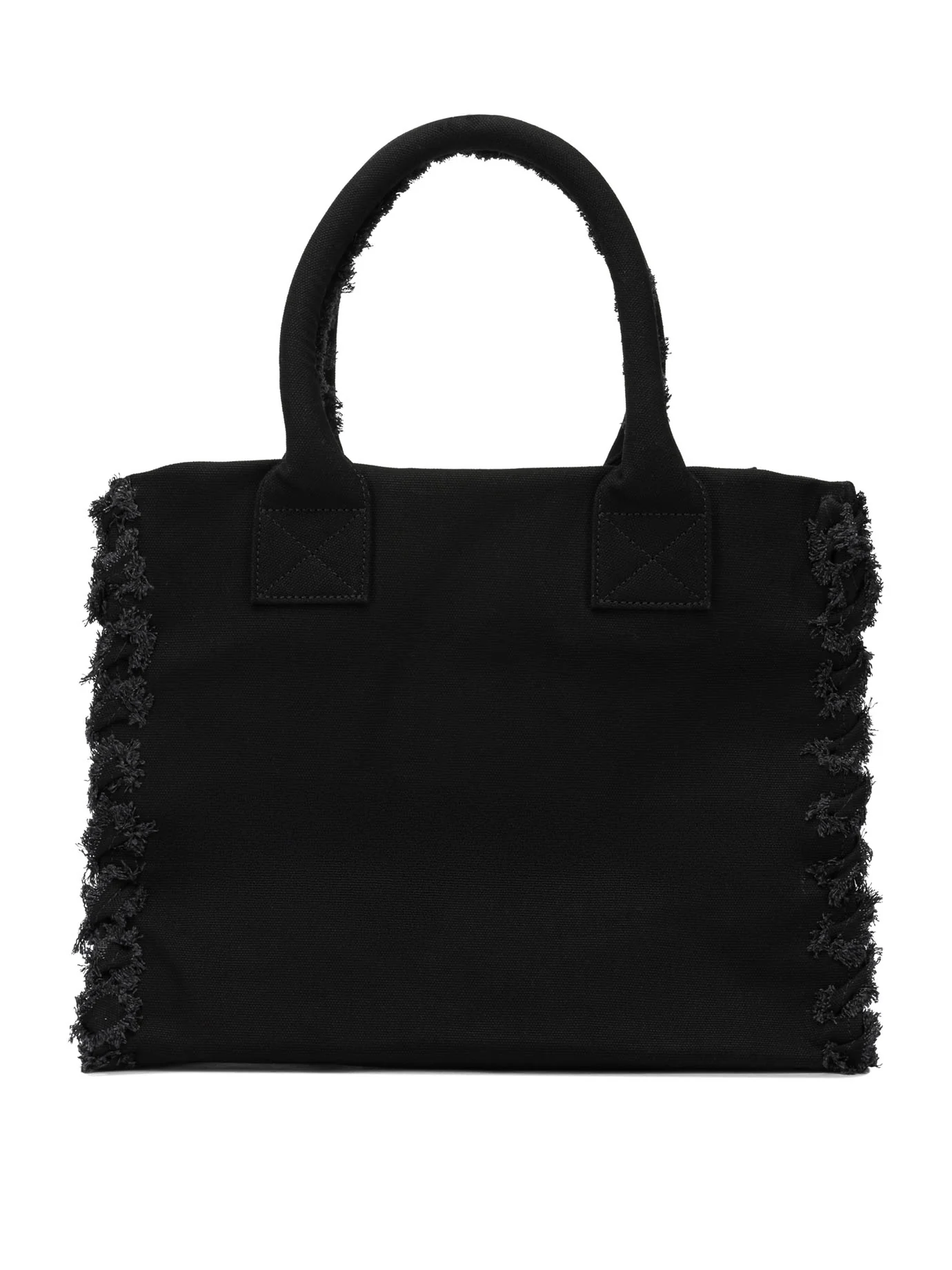 BLACK COTTON HANDBAG - Image 3