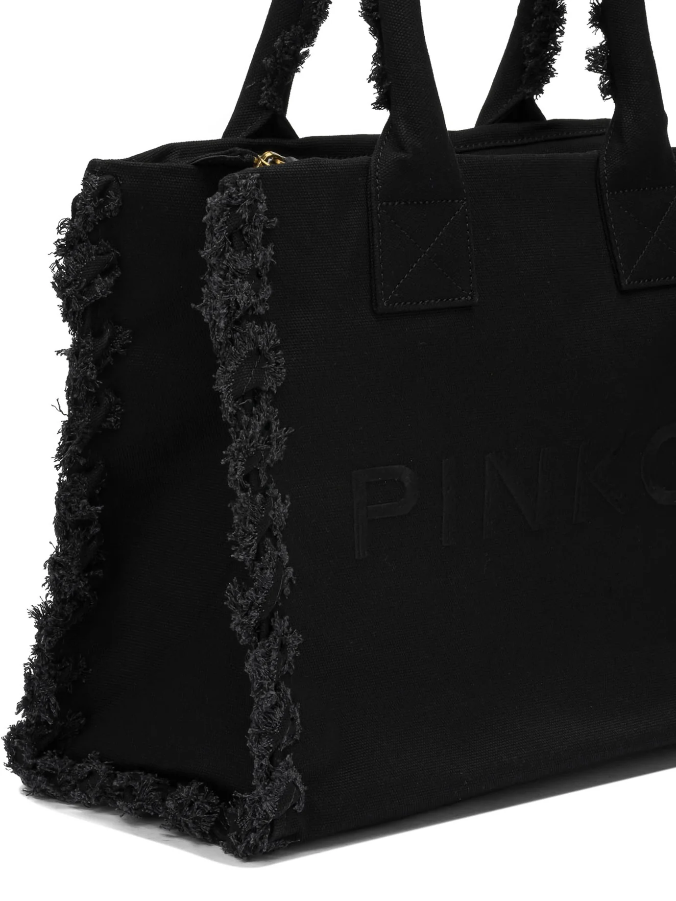 BLACK COTTON HANDBAG - Image 4