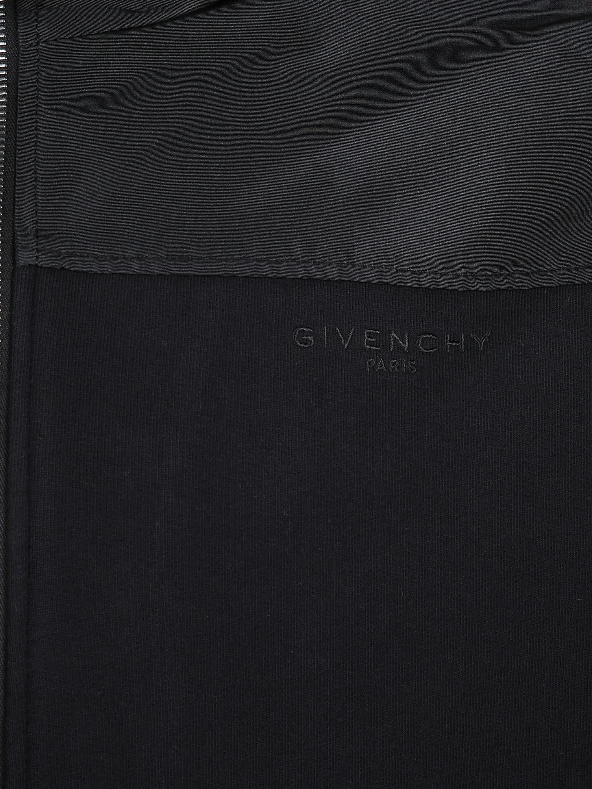 BLACK COTTON HOODIES WINDBREAKER - Image 3