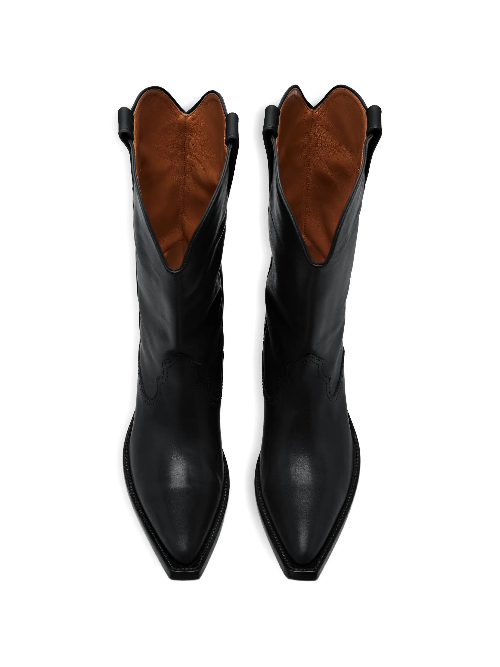 BLACK COW LEATHER BOOT - Image 4