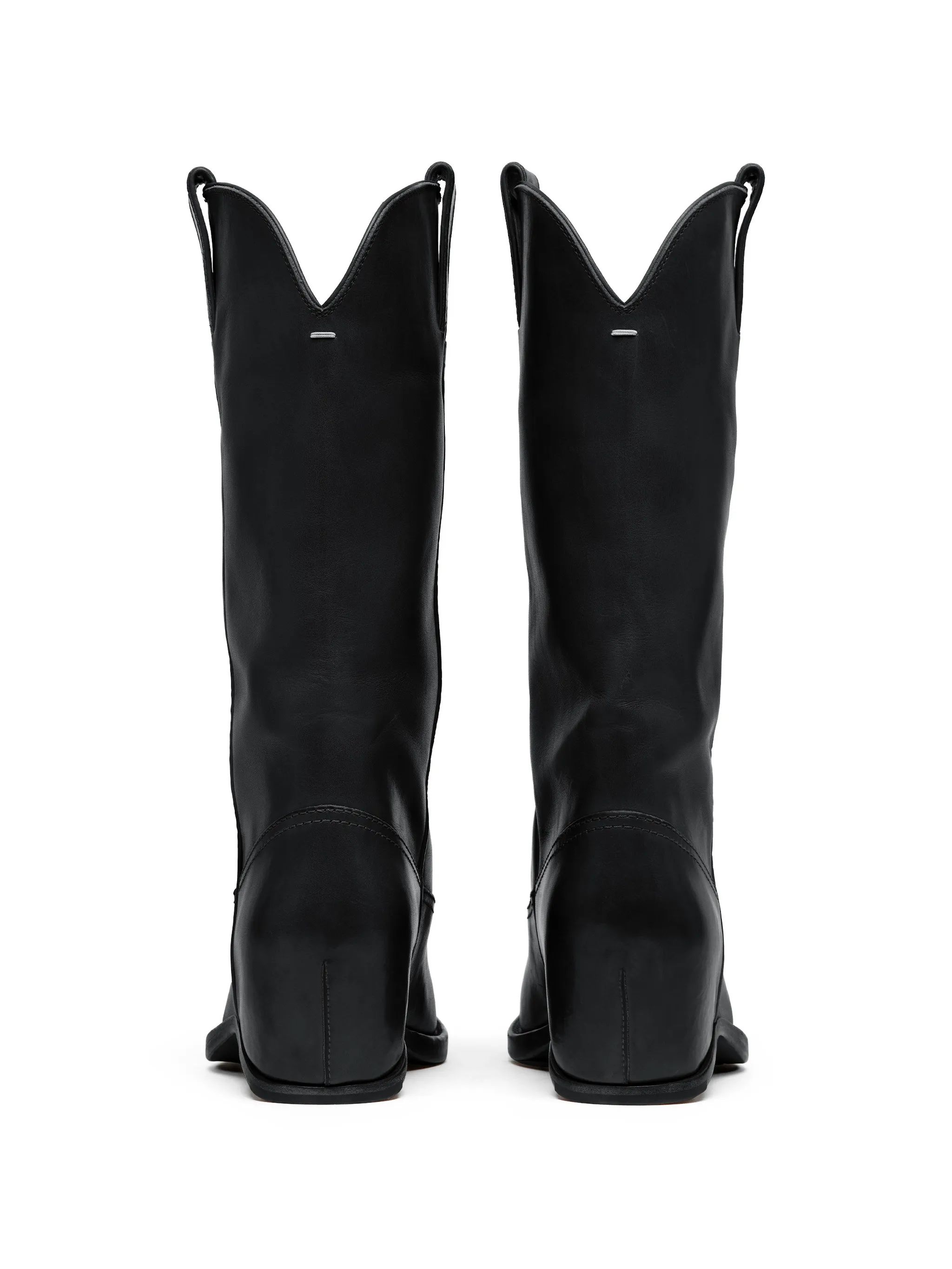 BLACK COW LEATHER BOOT - Image 5