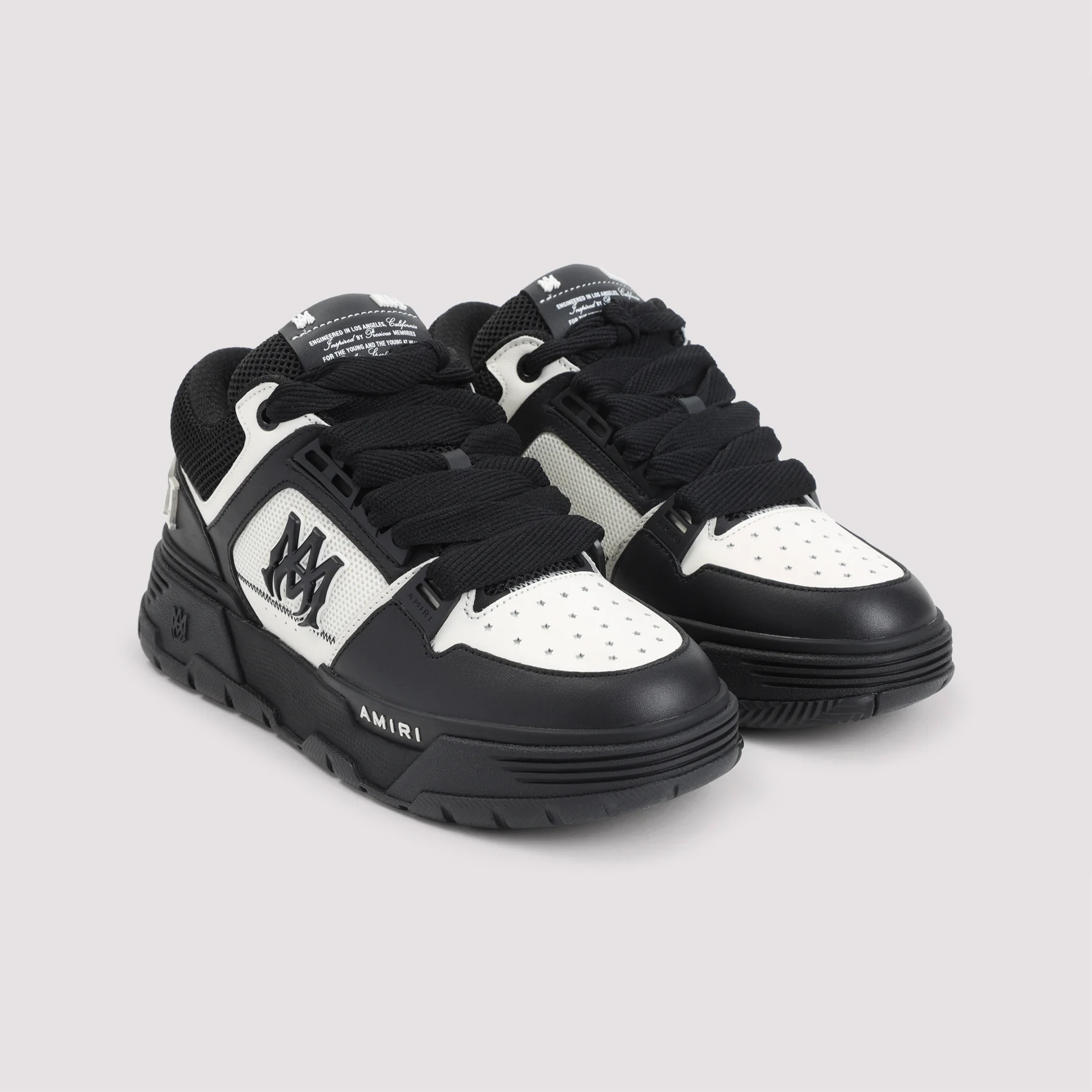 BLACK COW LEATHER SNEAKERS - Image 4
