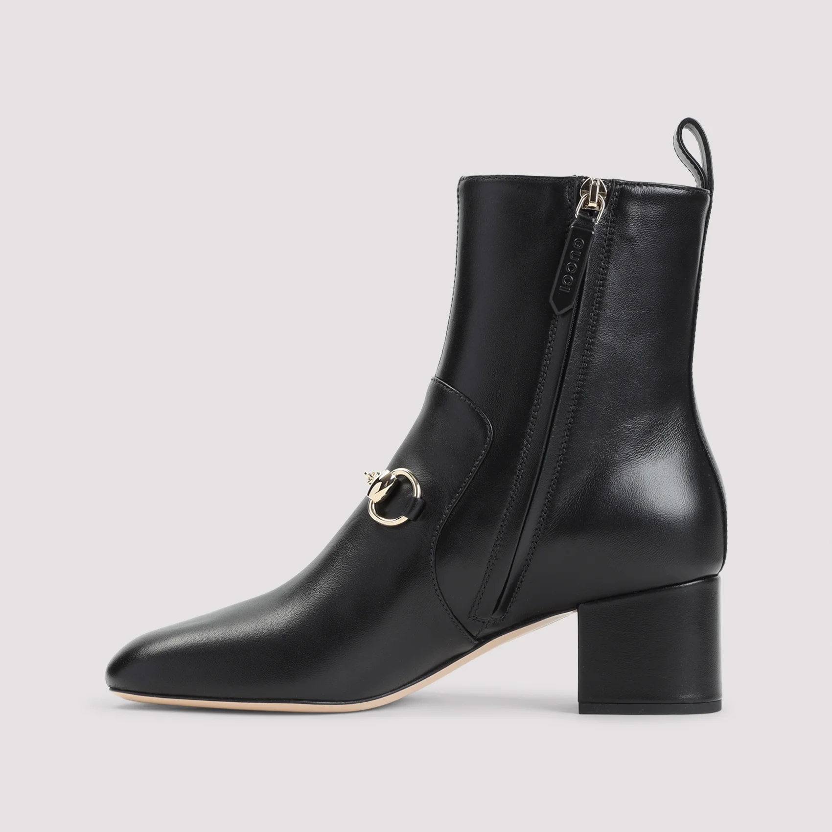 BLACK LADY HORSEBIT LEATHER BOOTS - Image 3