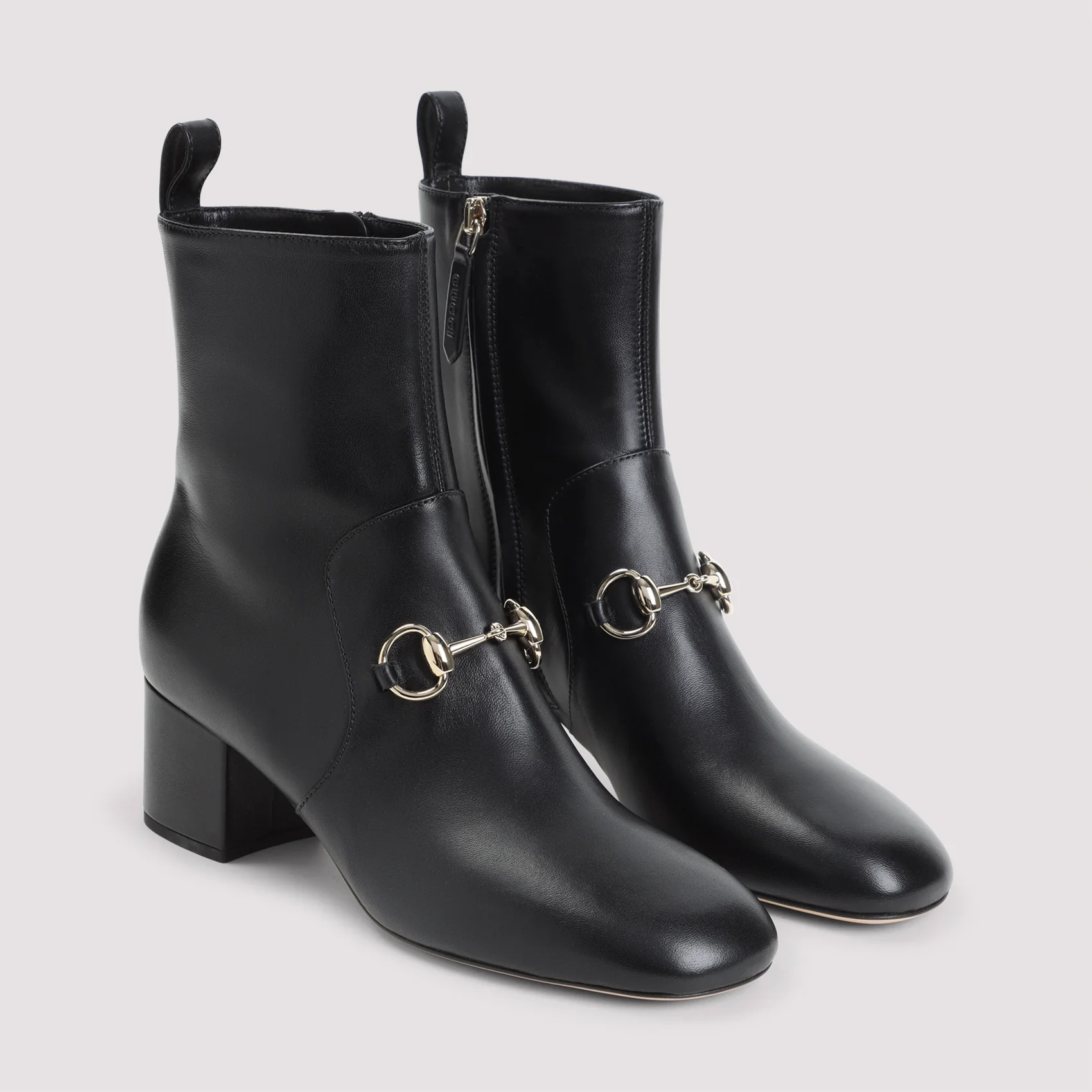 BLACK LADY HORSEBIT LEATHER BOOTS - Image 4