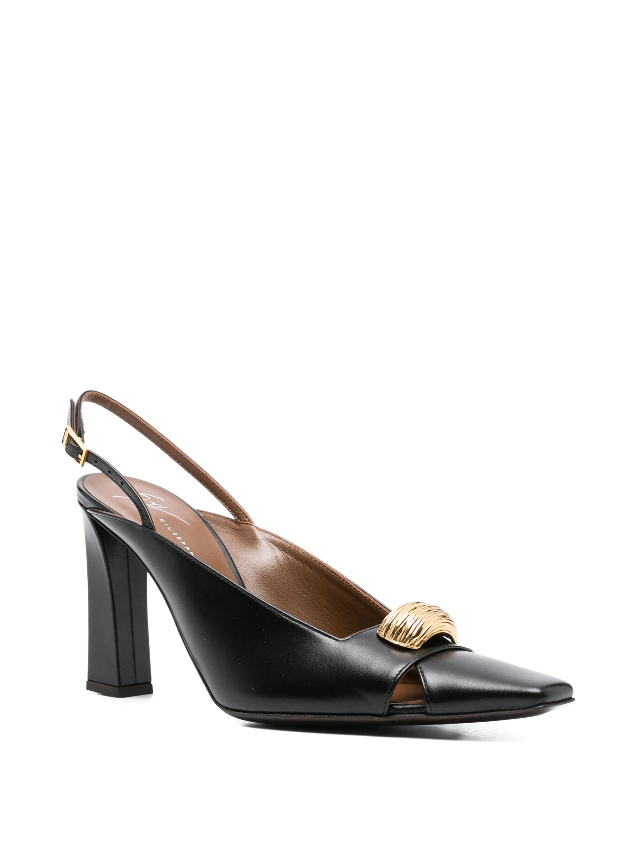 BLACK LAMB KIDSKIN COW PUMP - Image 4