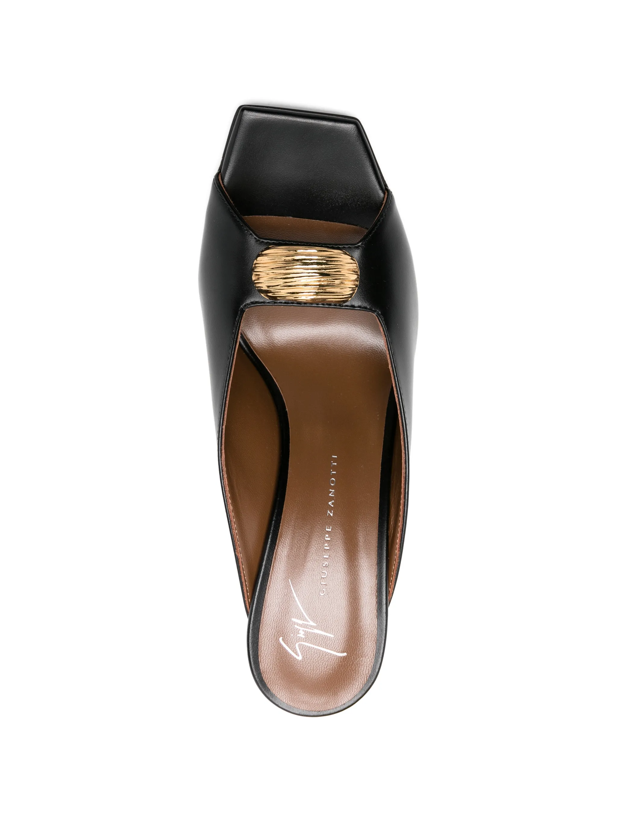 BLACK LAMB KIDSKIN COW SANDAL - Image 3