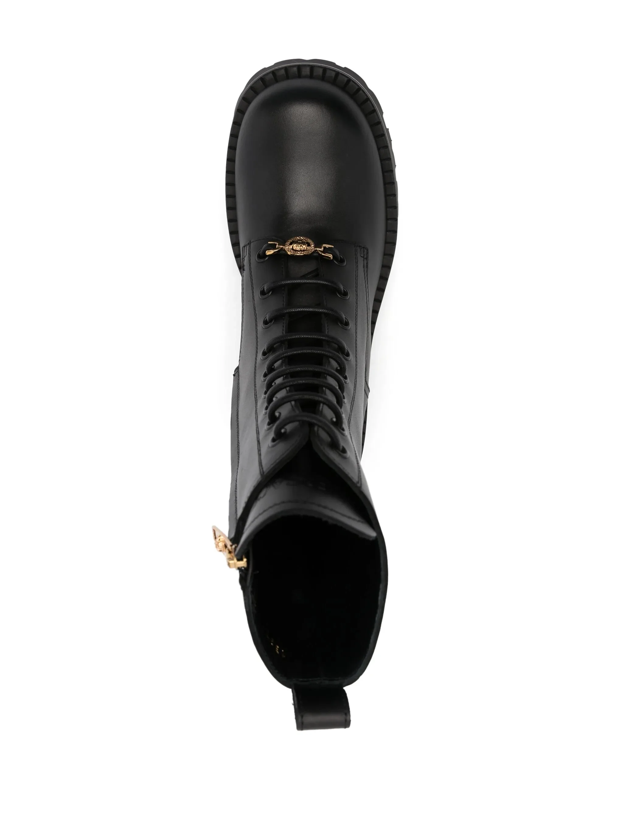 BLACK LEATHER STIVALI MEDUSA 95 - Image 4