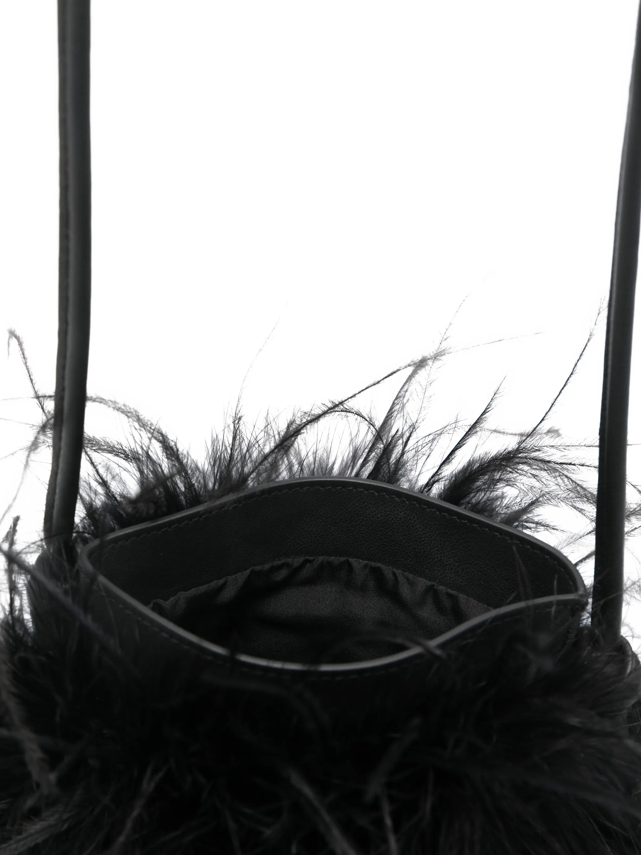 BLACK OSTRICH TURKEY LAMB SILK - Image 4