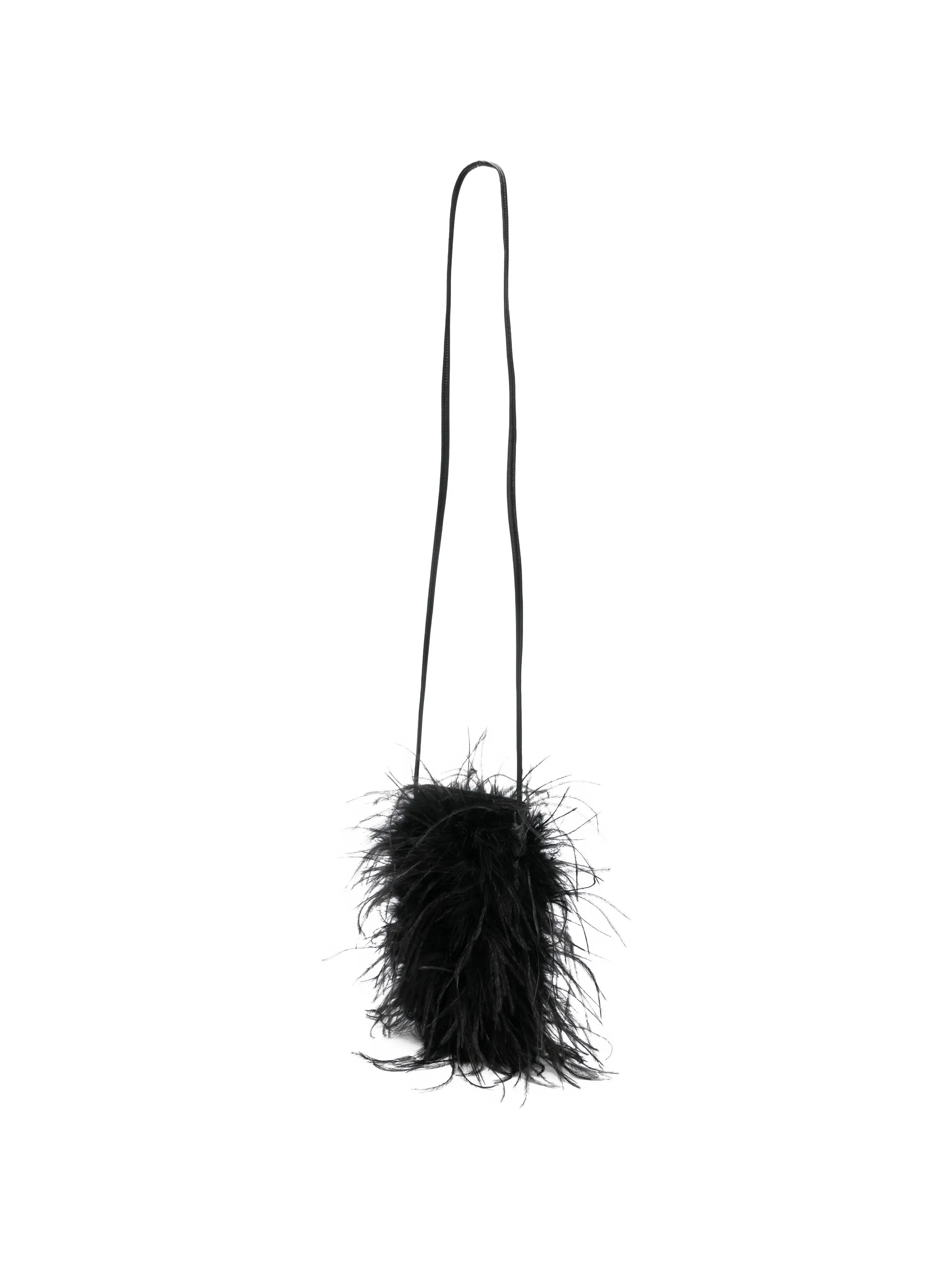 BLACK OSTRICH TURKEY LAMB SILK - Image 5
