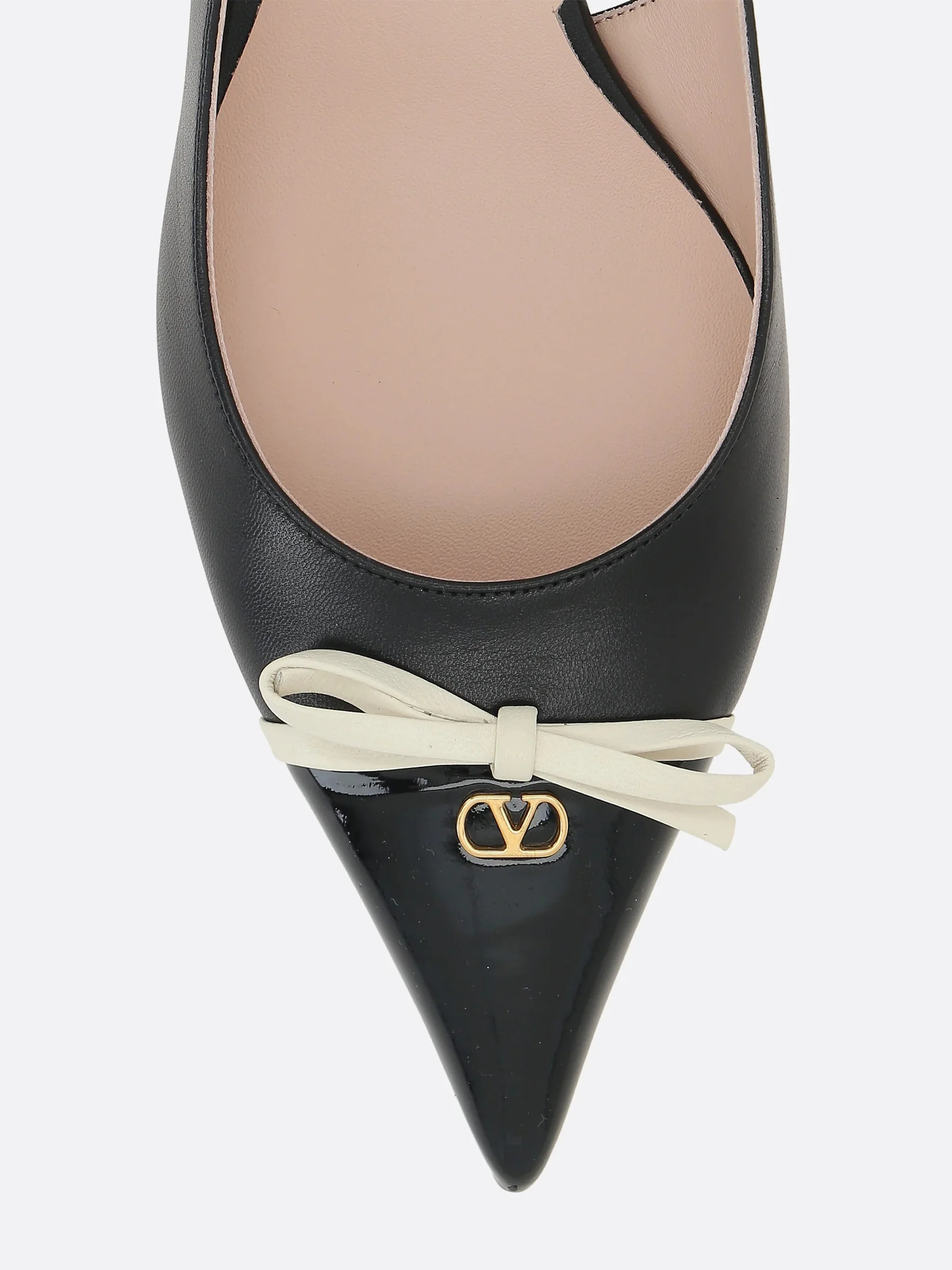 BLACK PATENT LEATHER SLING BACK - Image 4