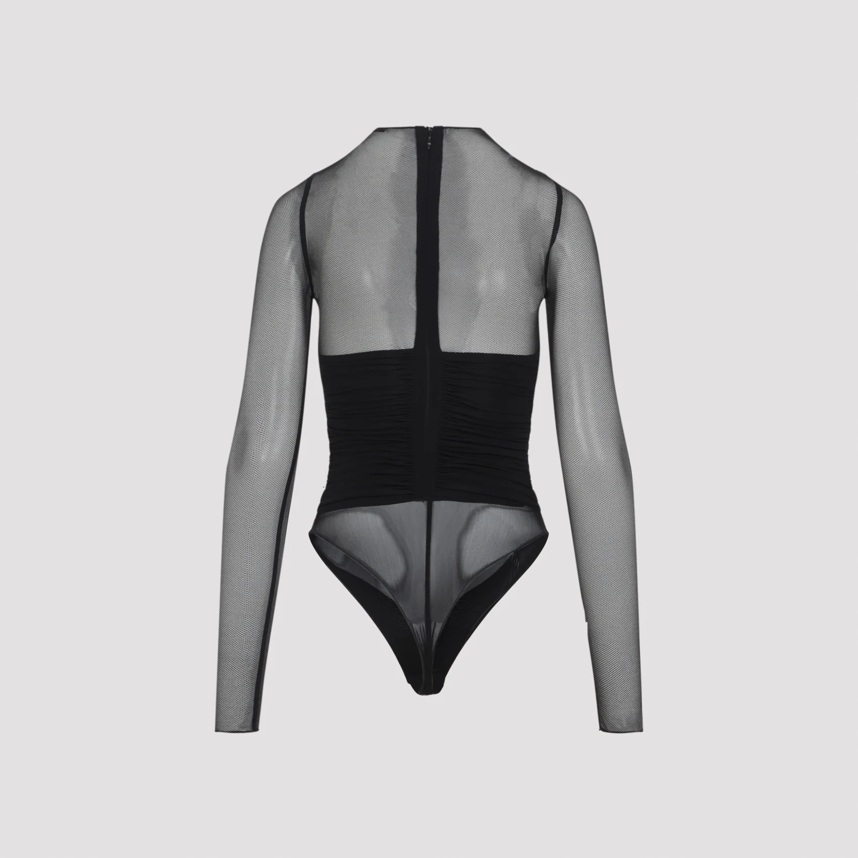 BLACK TRANSPARENT VISCOSE BODY - Image 3