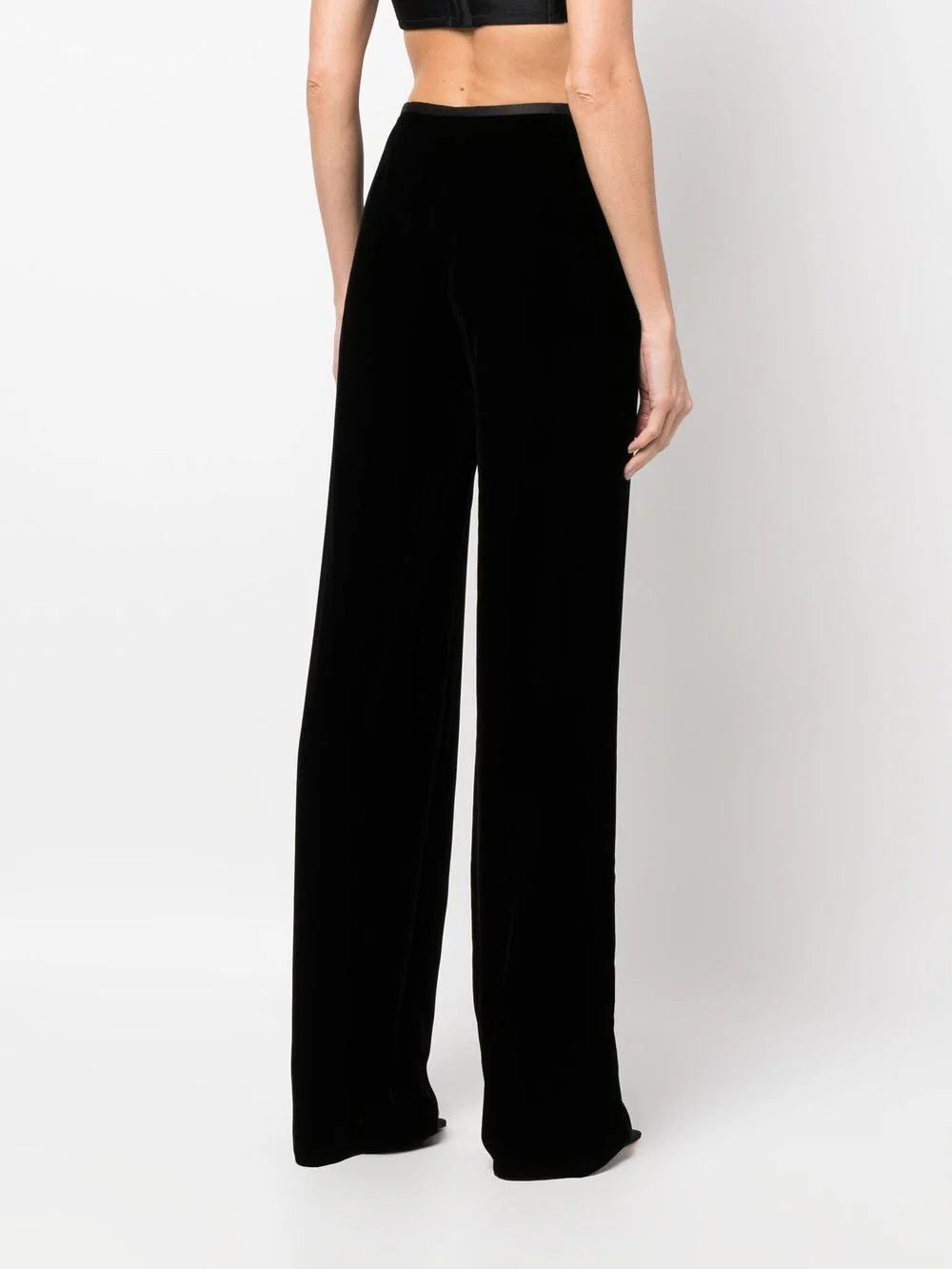 BLACK VISCOSE TROUSERS - Image 5