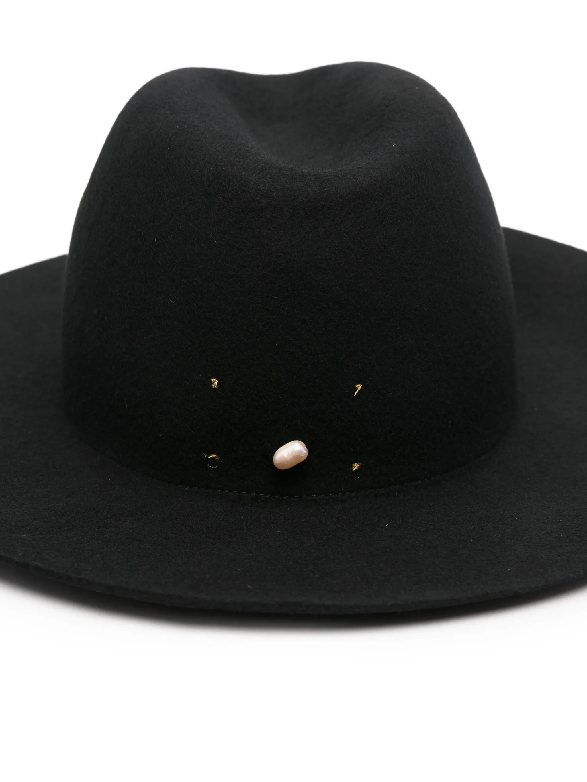 BLACK WOOL FELT HAT - Image 2