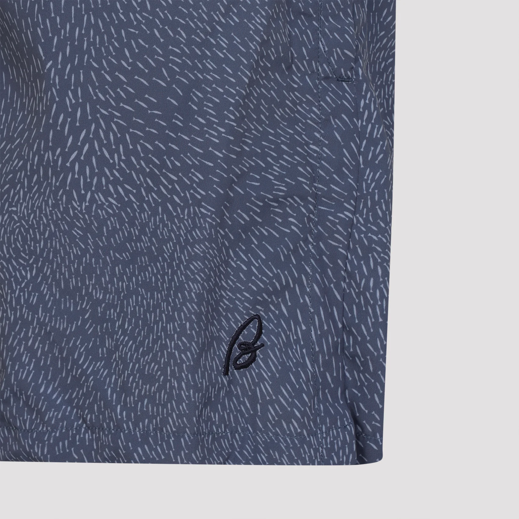 BLUE 17CM POLYESTER SWIM SHORTS - Image 4