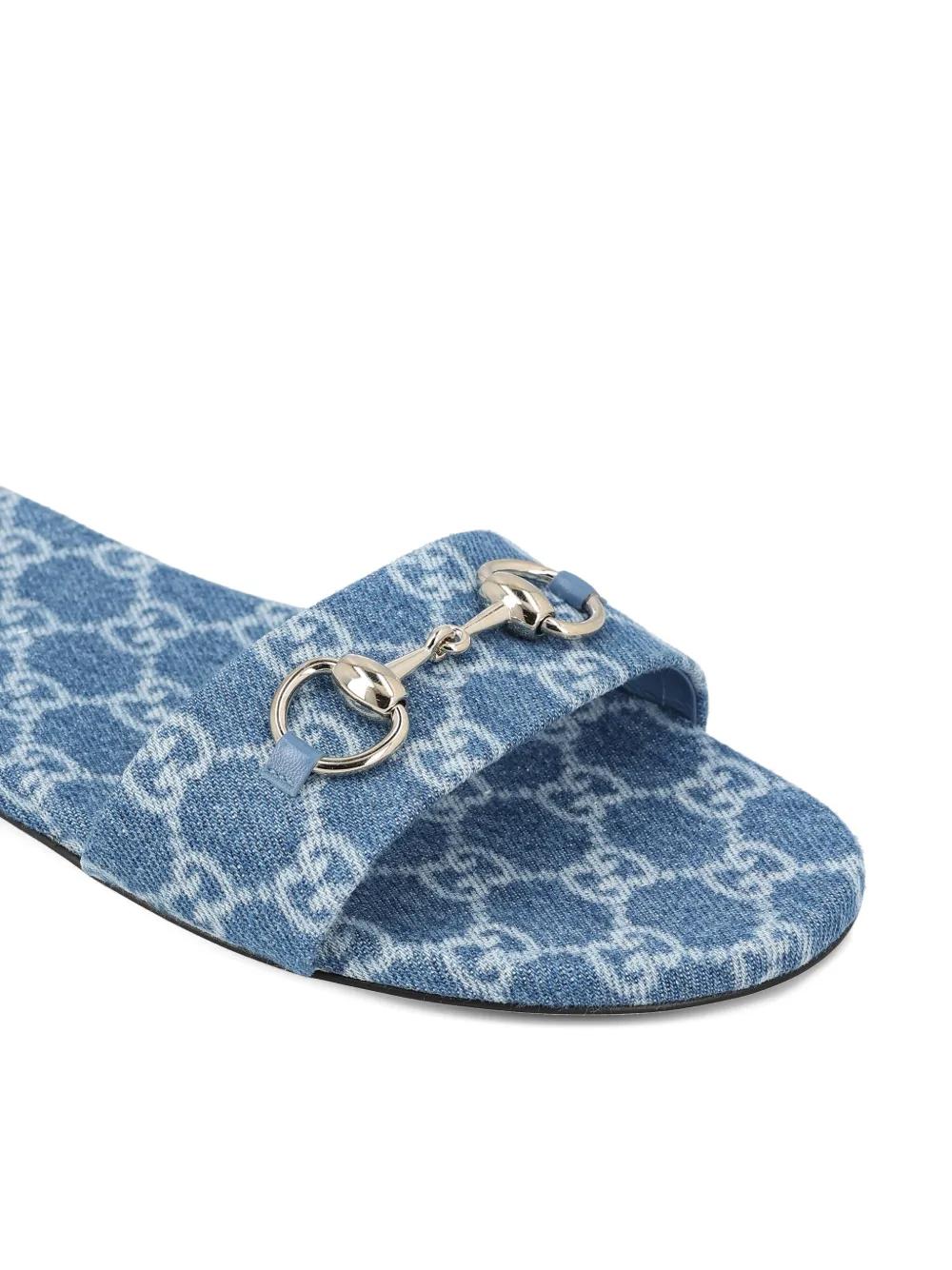 BLUE COTTON SANDALS - Image 4