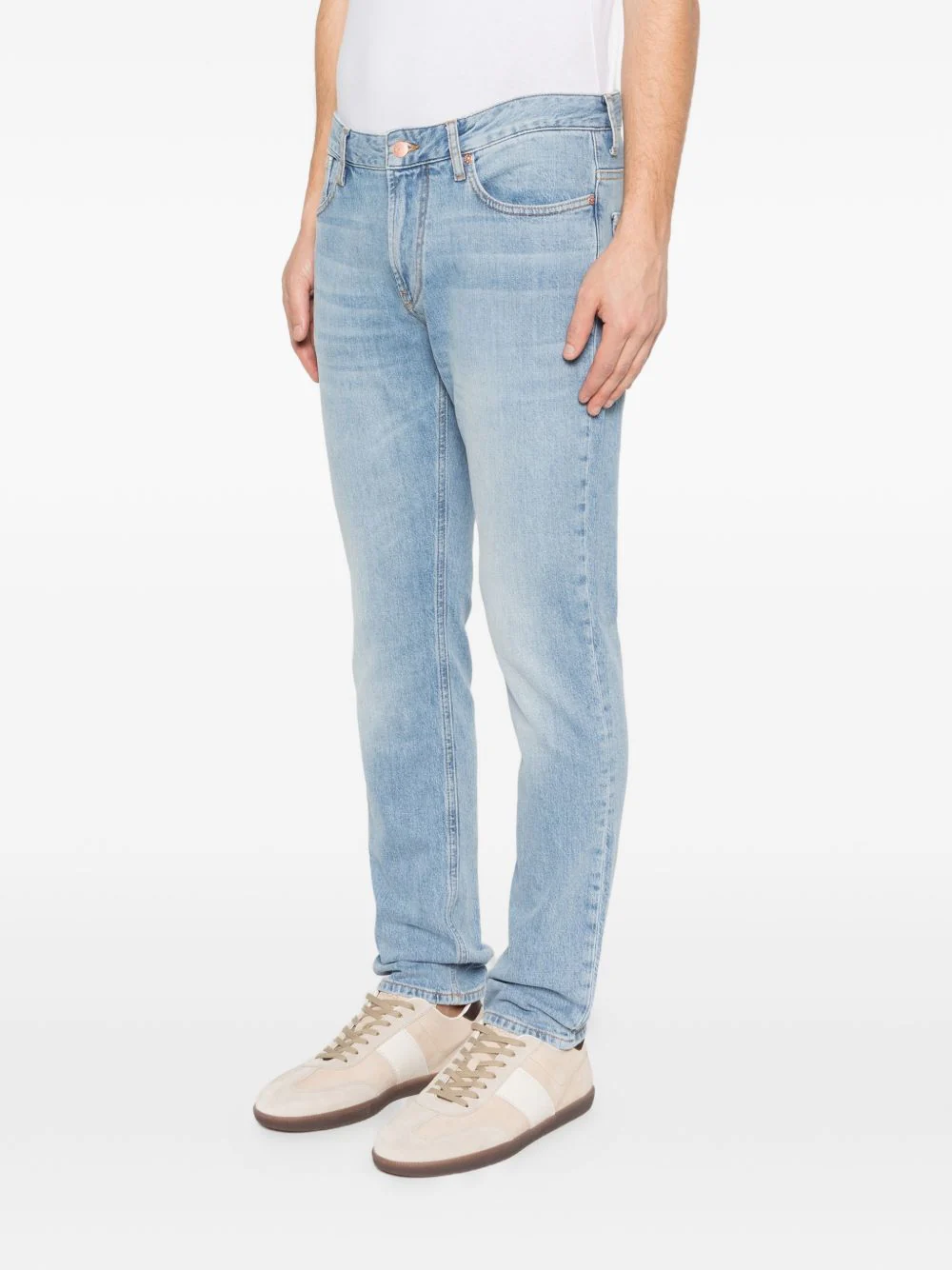 BLUE COTTON-BLEND JEANS - Image 4