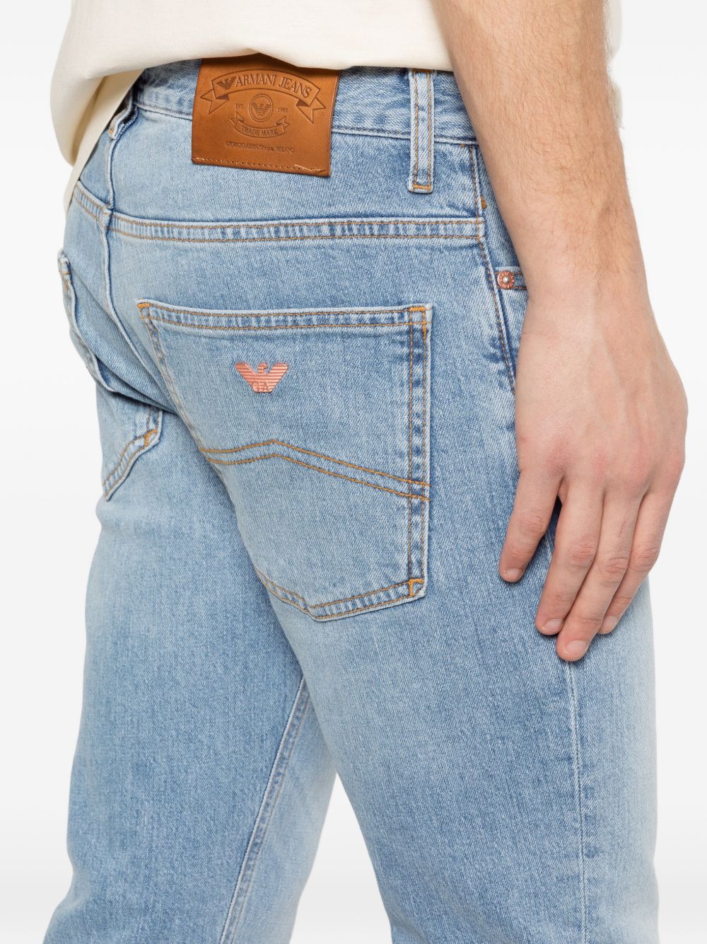 BLUE COTTON-BLEND JEANS - Image 5