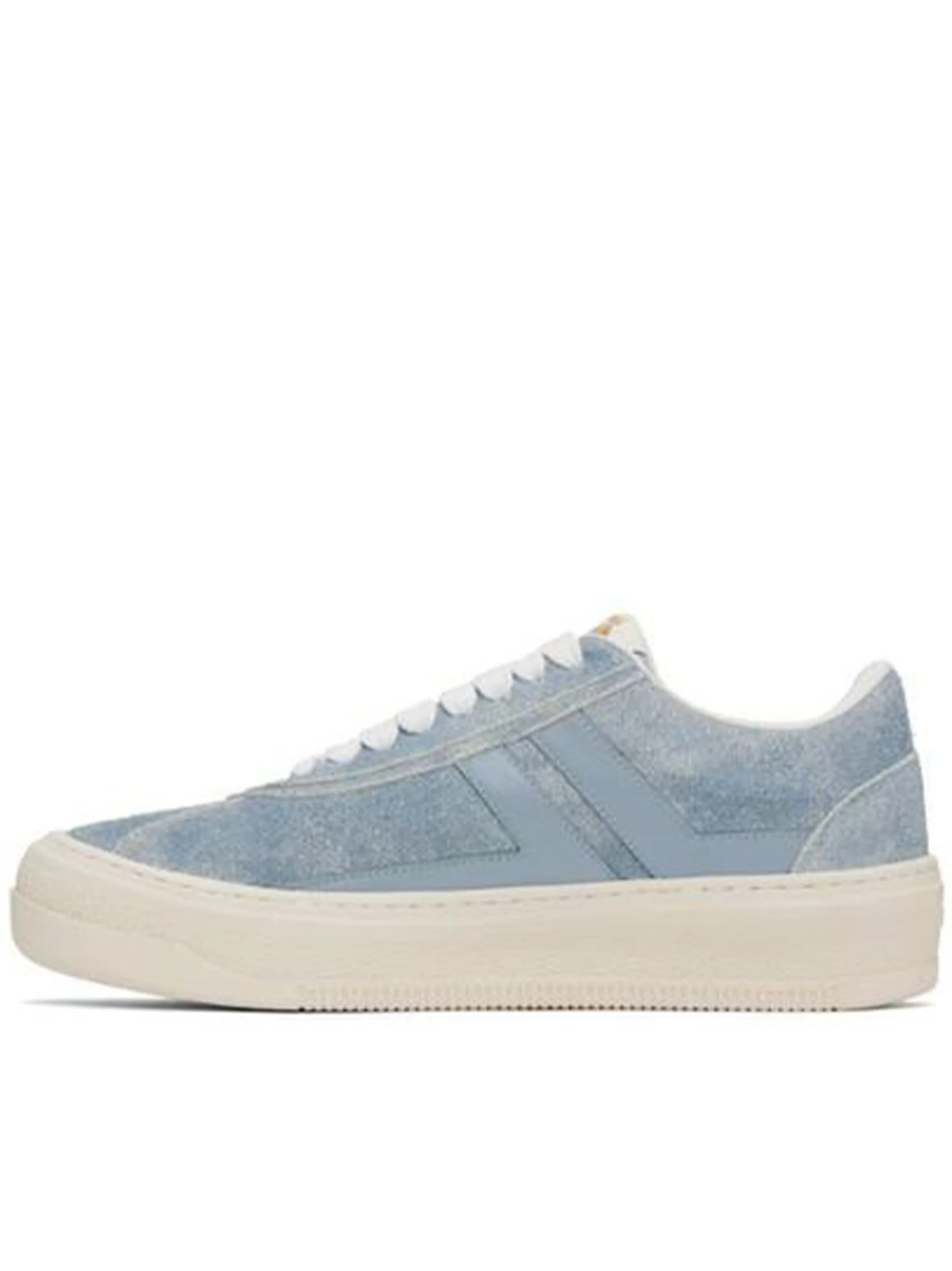BLUE LEATHER SNEAKER - Image 3