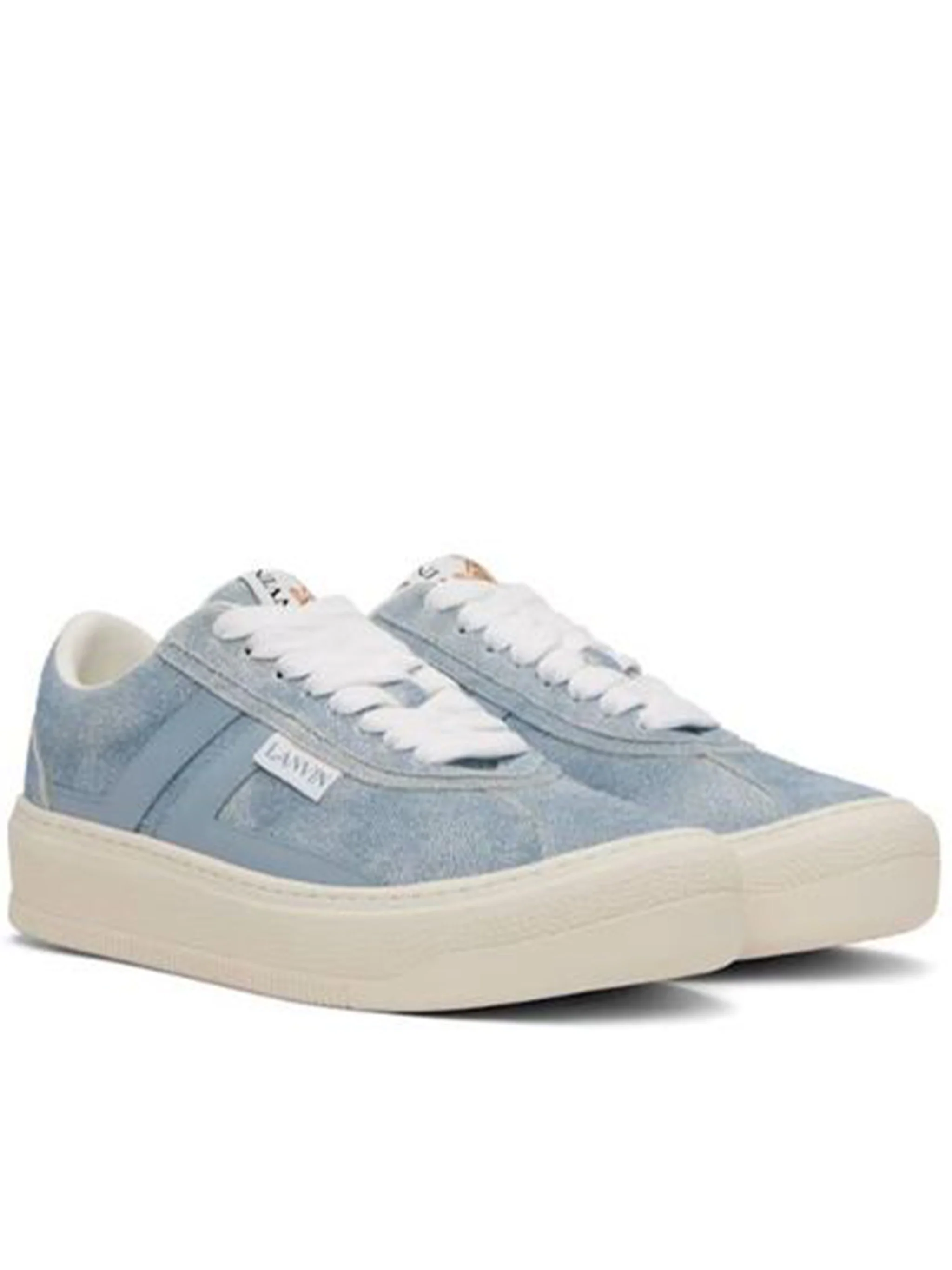 BLUE LEATHER SNEAKER - Image 4