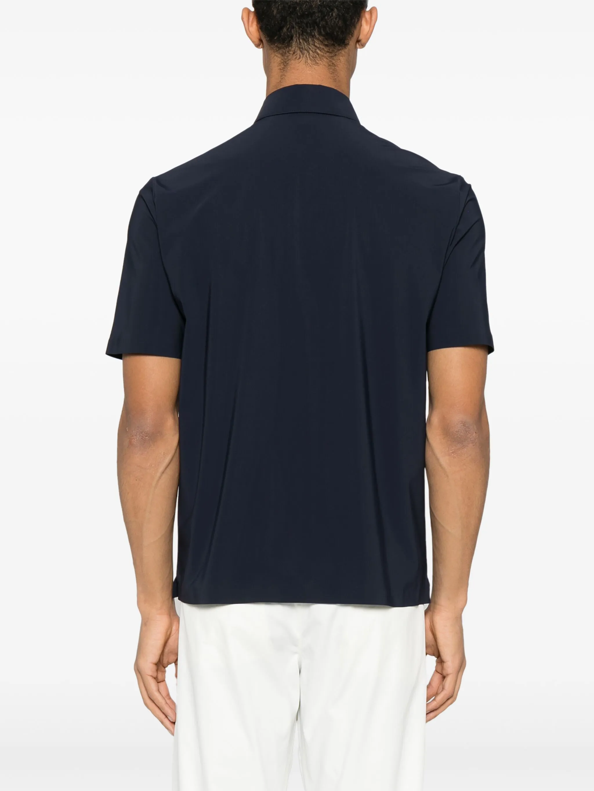 BLUE POLYAMIDE POLO TECNICA FUNCTIONAL - Image 3