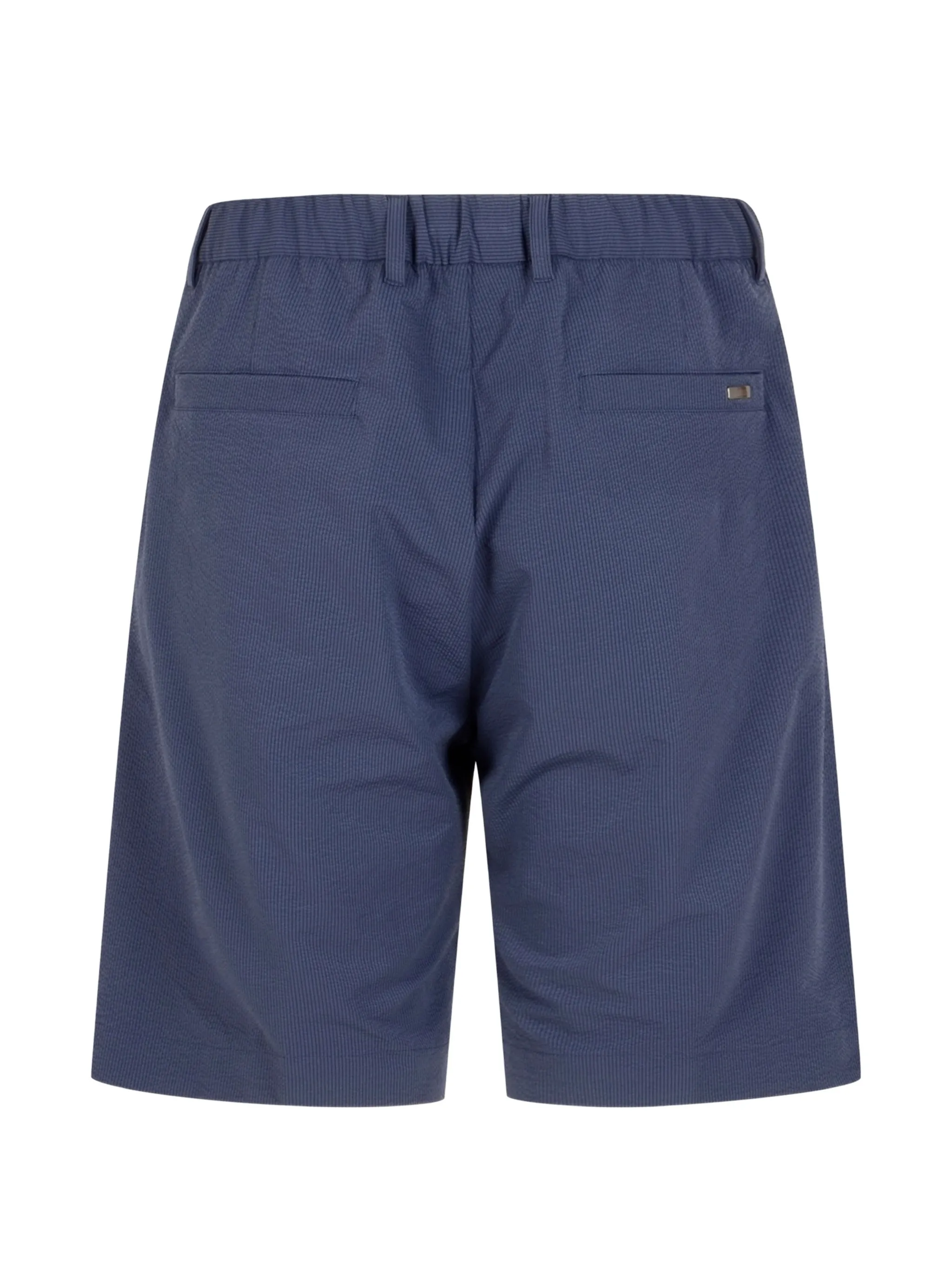 BLUE POLYESTER MAN SHORT PANTS - Image 3