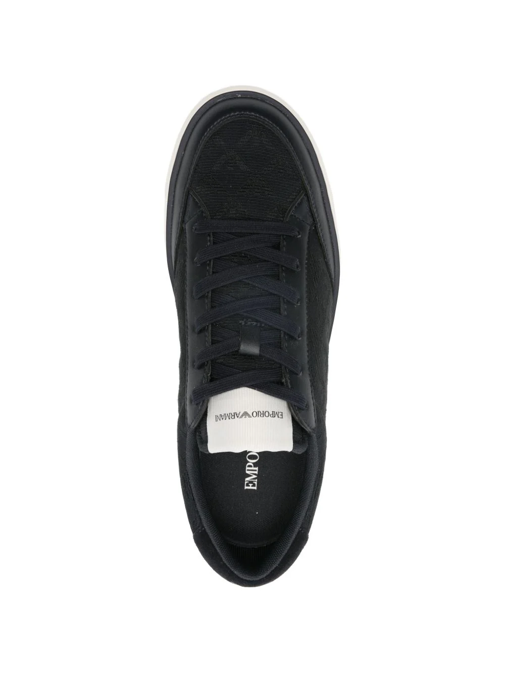 BLUE POLYESTER-COTTON SNEAKERS - Image 3
