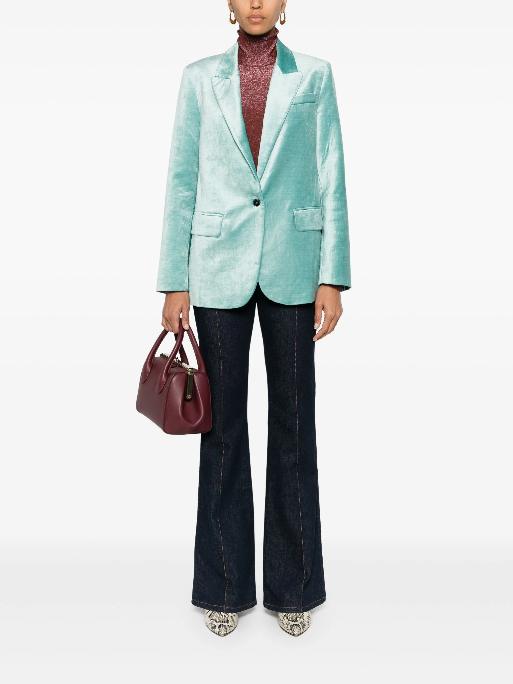 BREEZE COTTON VISCOSE VELVET JACKET - Image 5