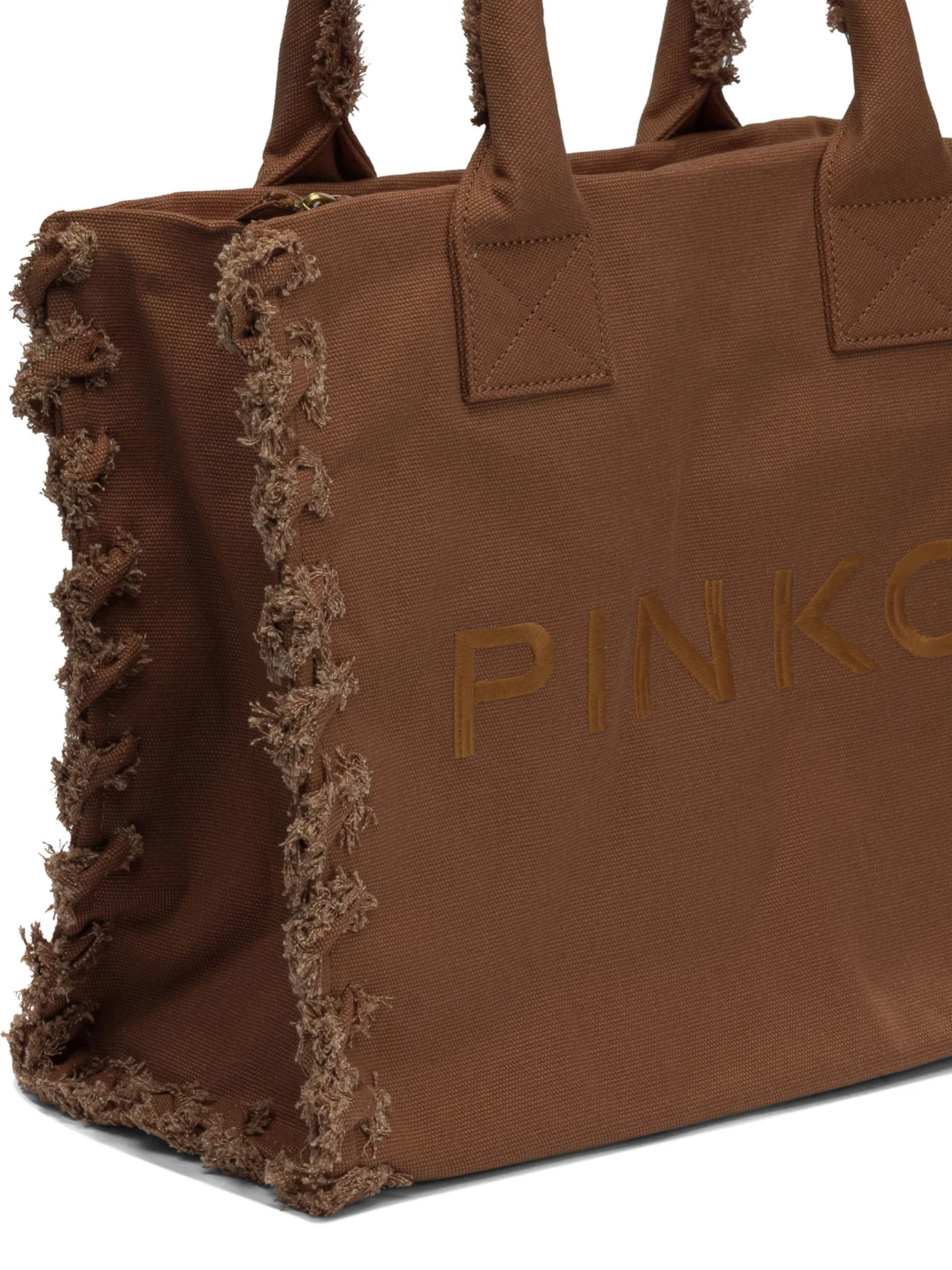 BROWN COTTON HANDBAG - Image 4