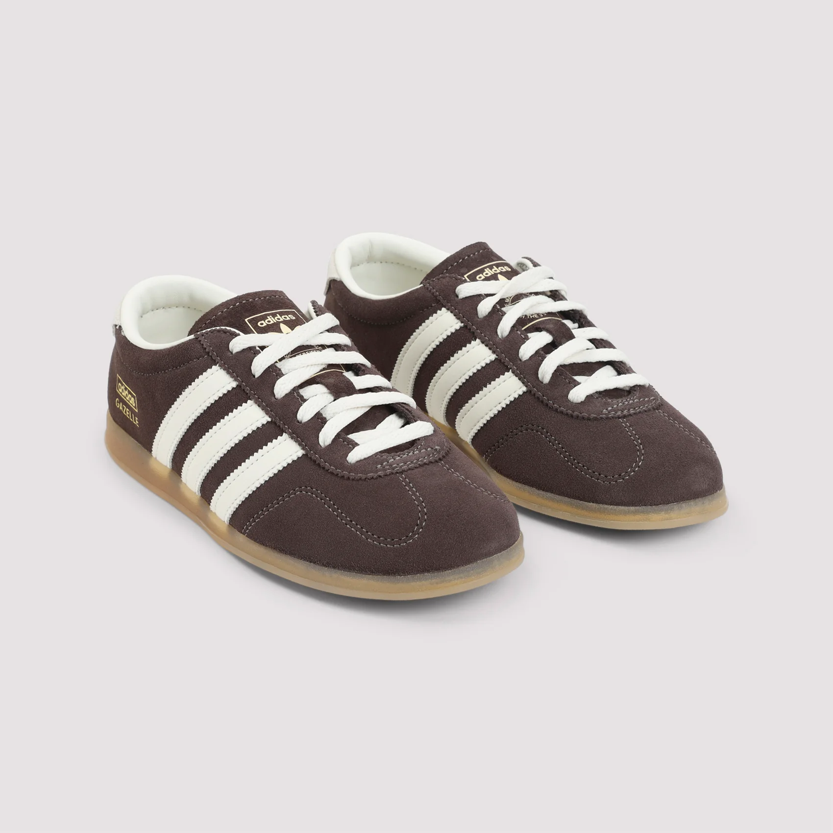 BROWN GAZELLE LO PRO SUEDE LEATHER SNEAKERS - Image 4