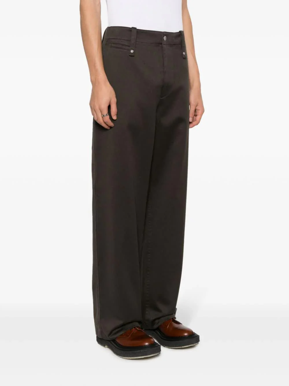 BROWN LAMBSKIN PANTS - Image 3