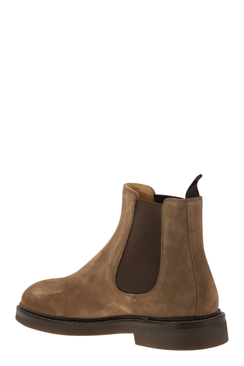 BROWN LEATHER CHELSEA BOOTS - Image 3