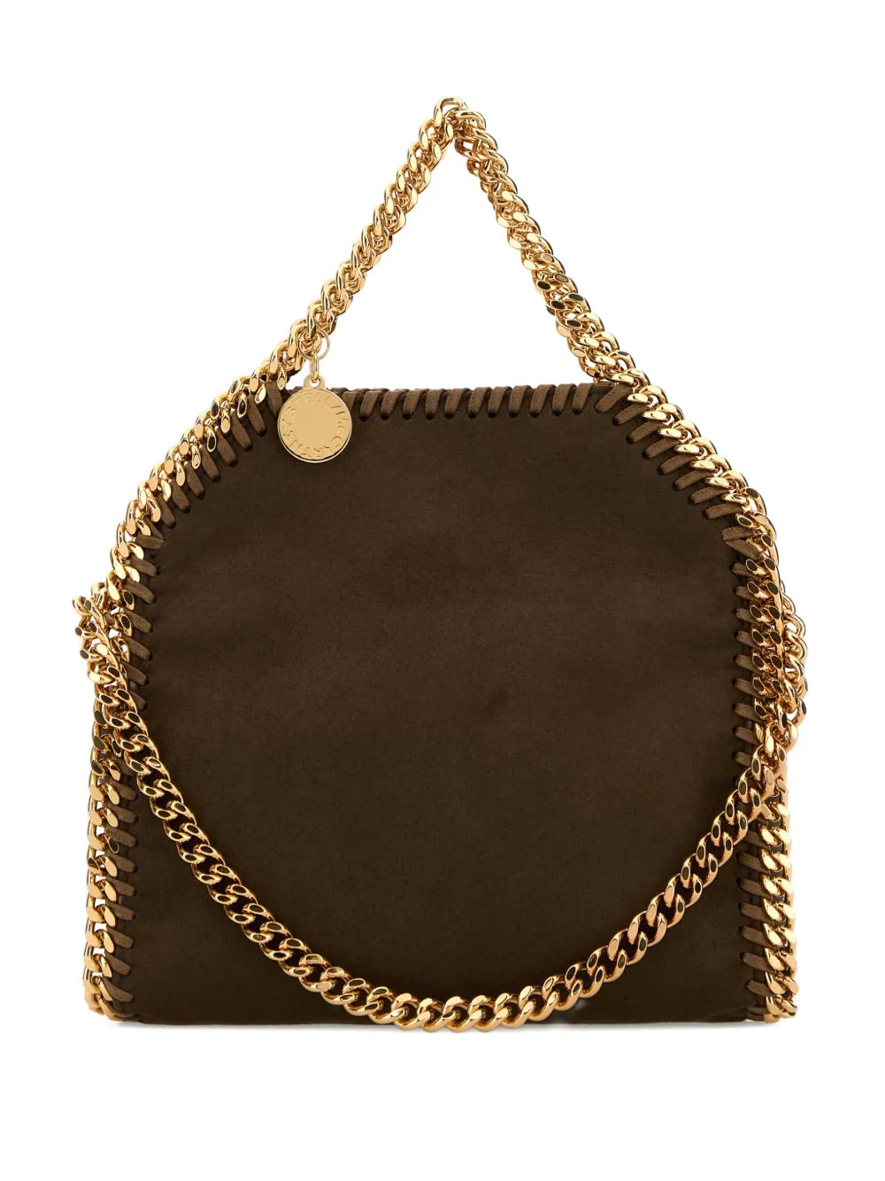 BROWN LEATHER FALABELLA TINY ALTER