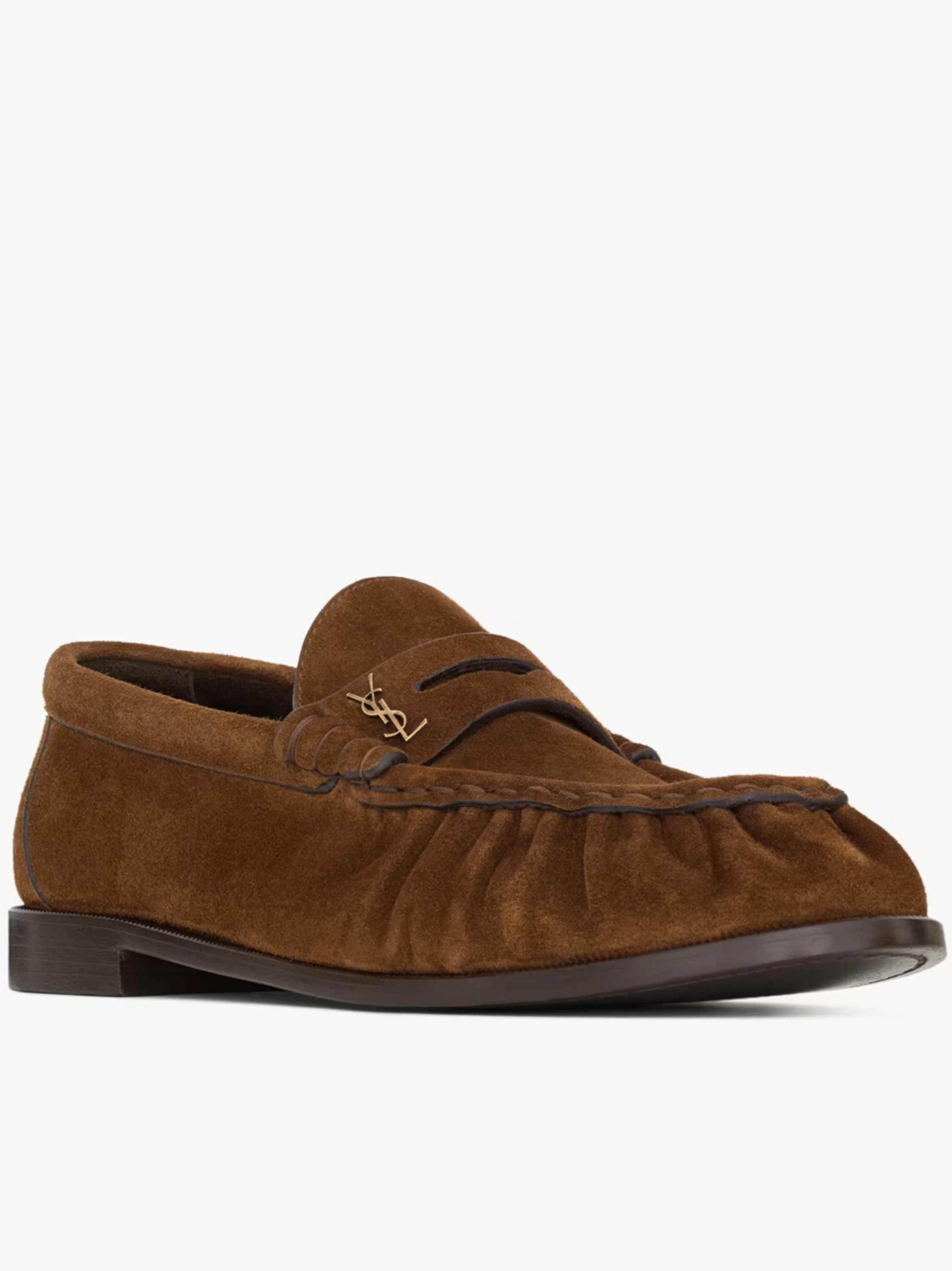 BROWN LEATHER LOAFERS - Image 3