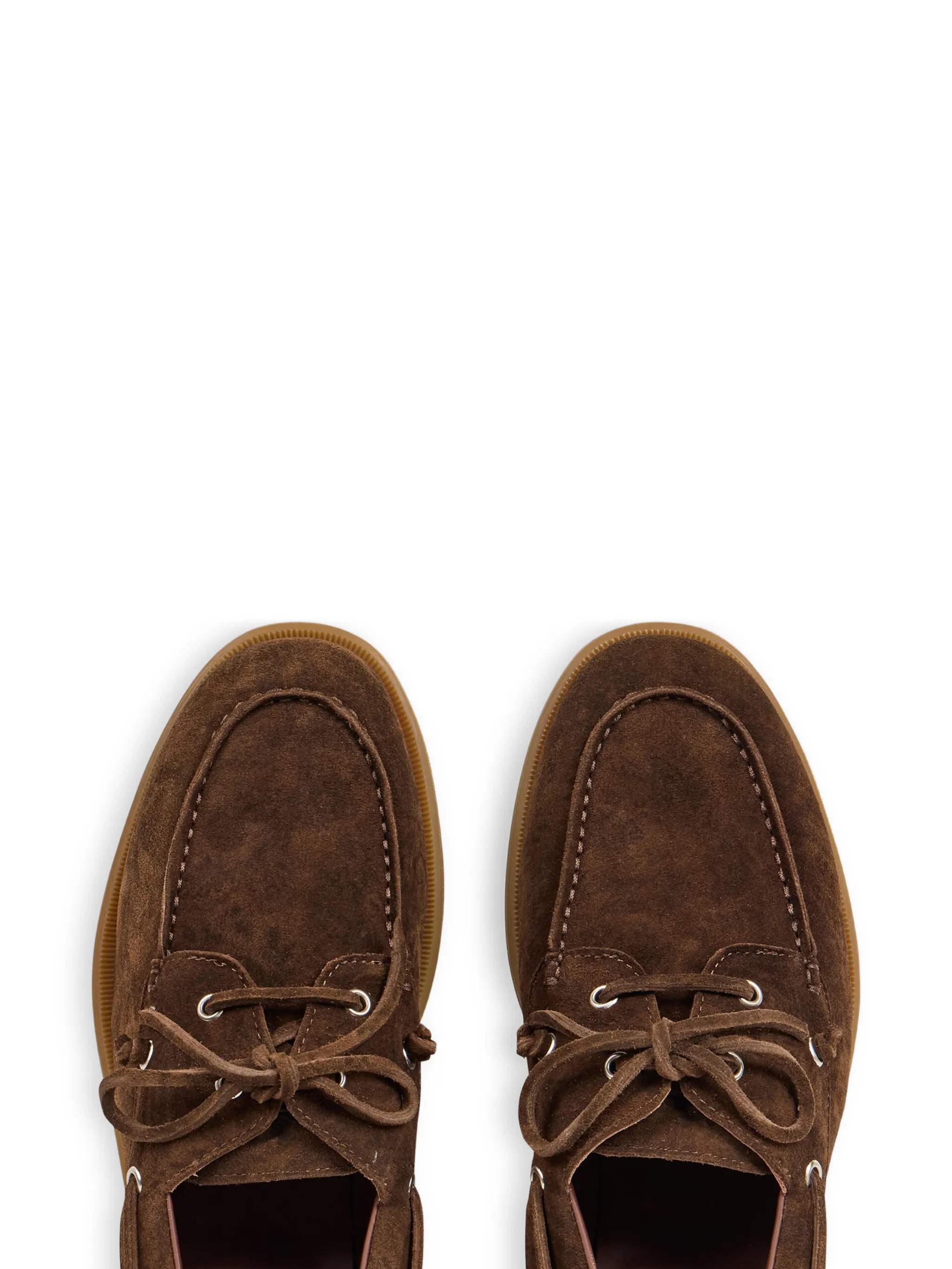 CALFSKIN PRINTED SUEDE BOAT SHOES - Image 3