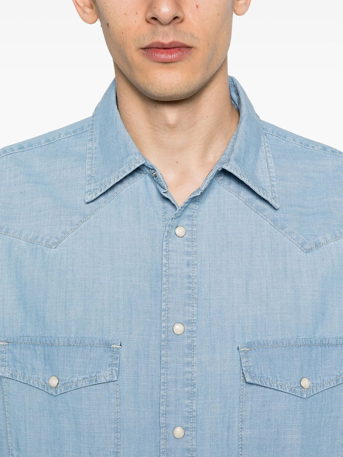 CAMICIA WESTERN BLEATCHED - Image 2